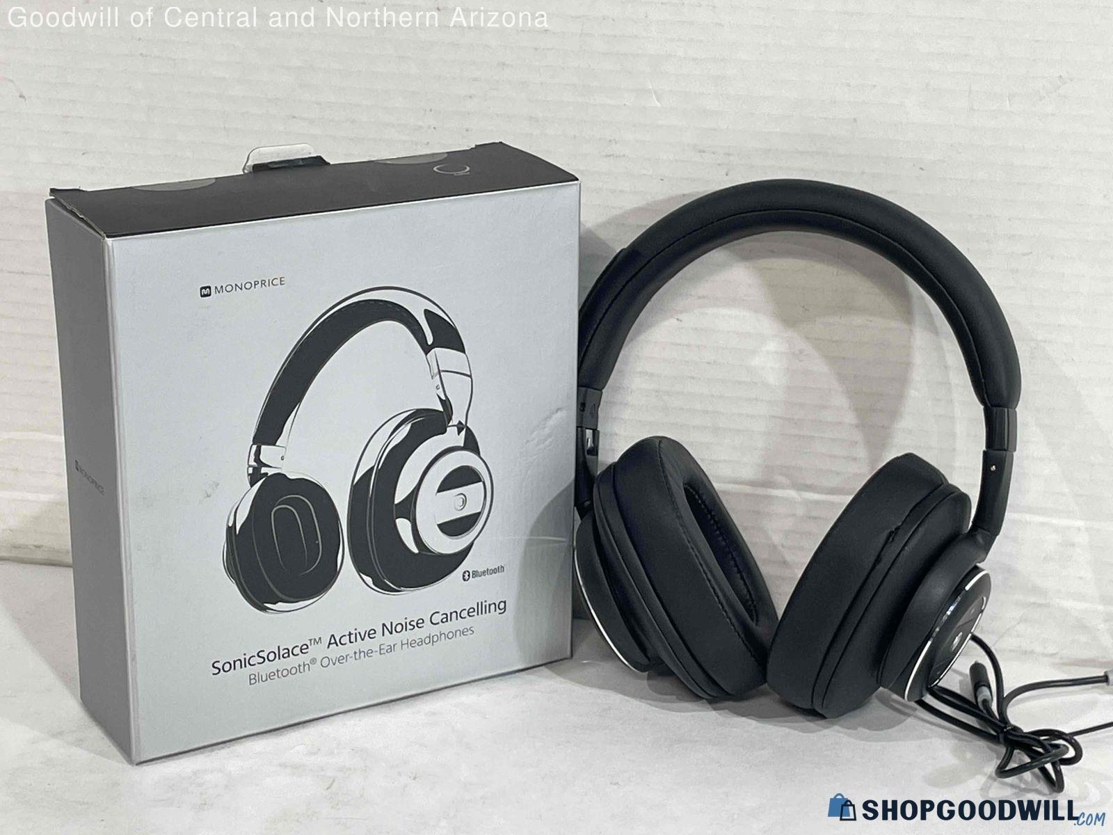 MonoPrice SonicSolace Active Noise Cancelling ANC Headphones Wired On ...