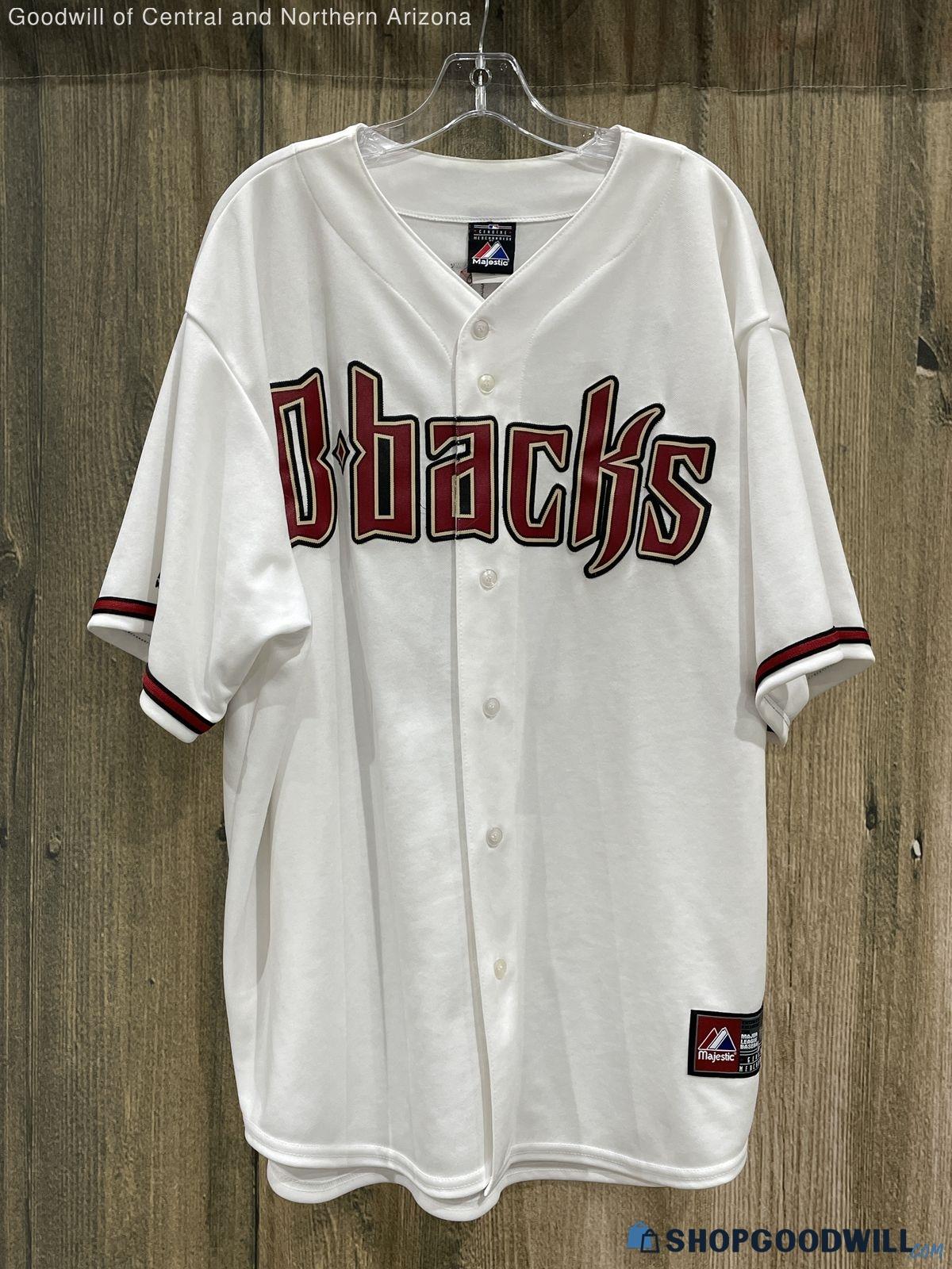 Majestic White Mlb Arizona Diamondbacks Bauer 17 Baseball Jersey Size ...