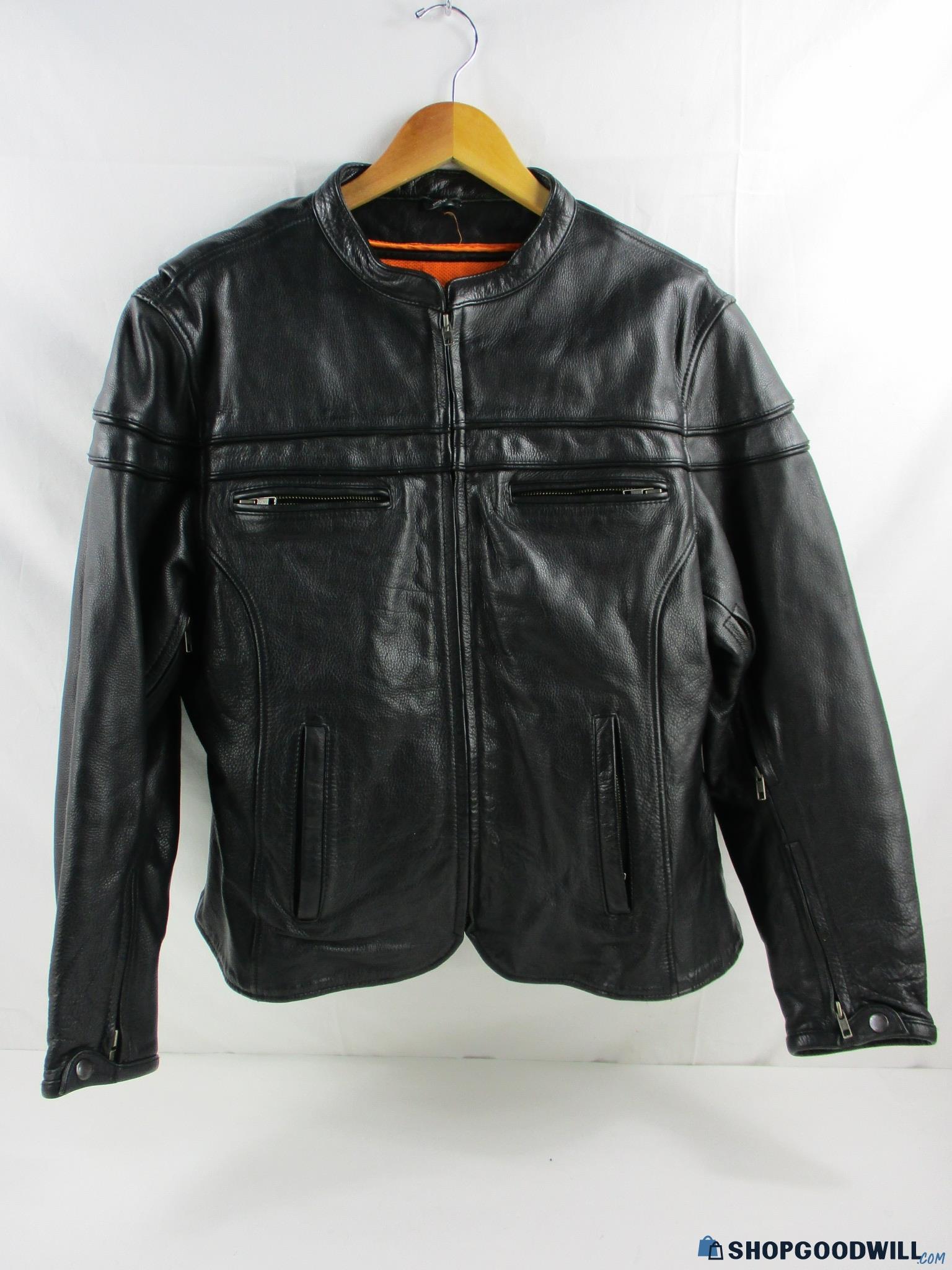 First Classics M Black Leather Jacket Sz. XXL - shopgoodwill.com