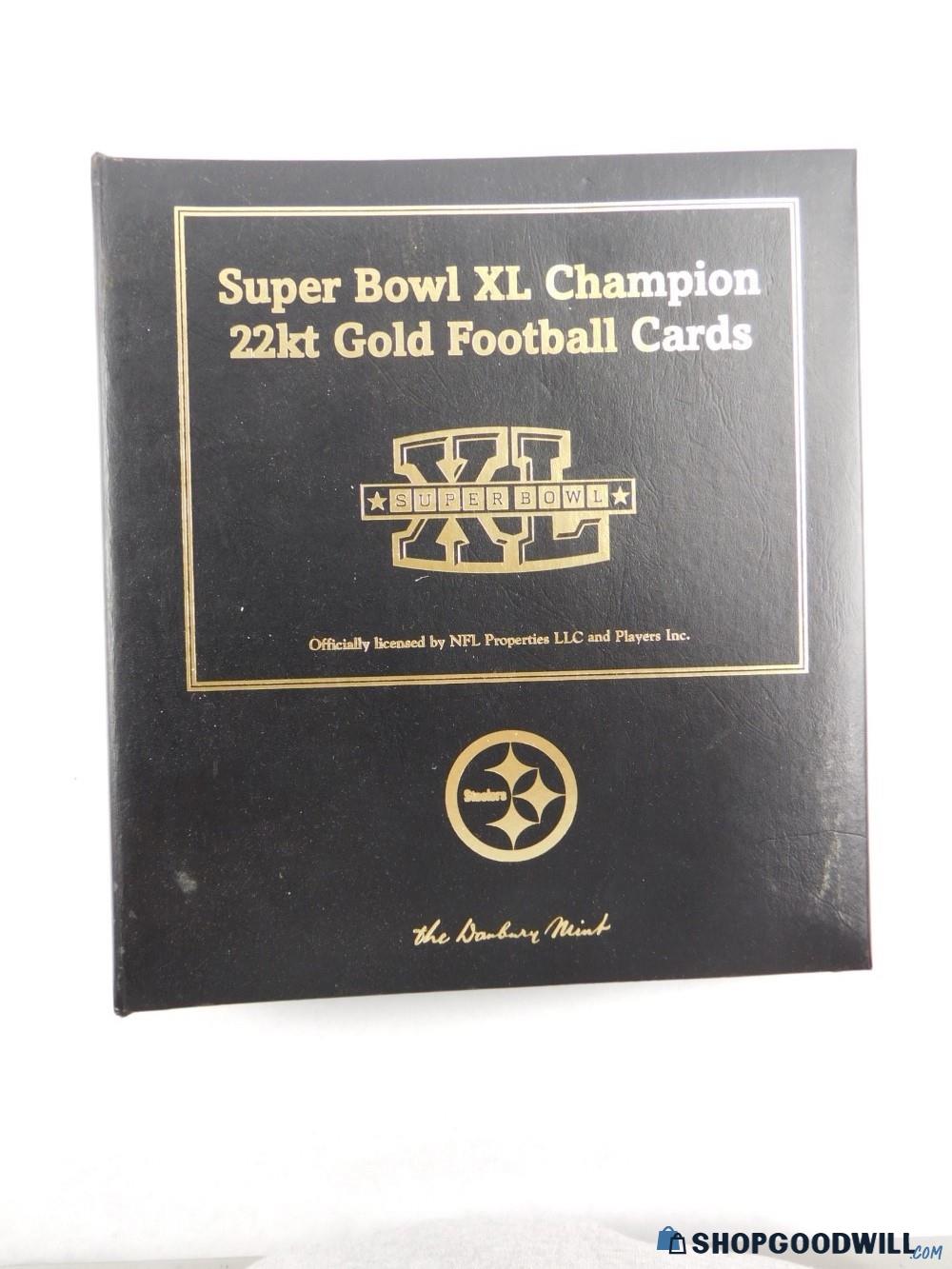 super bowl xl champion 22kt gold football cards