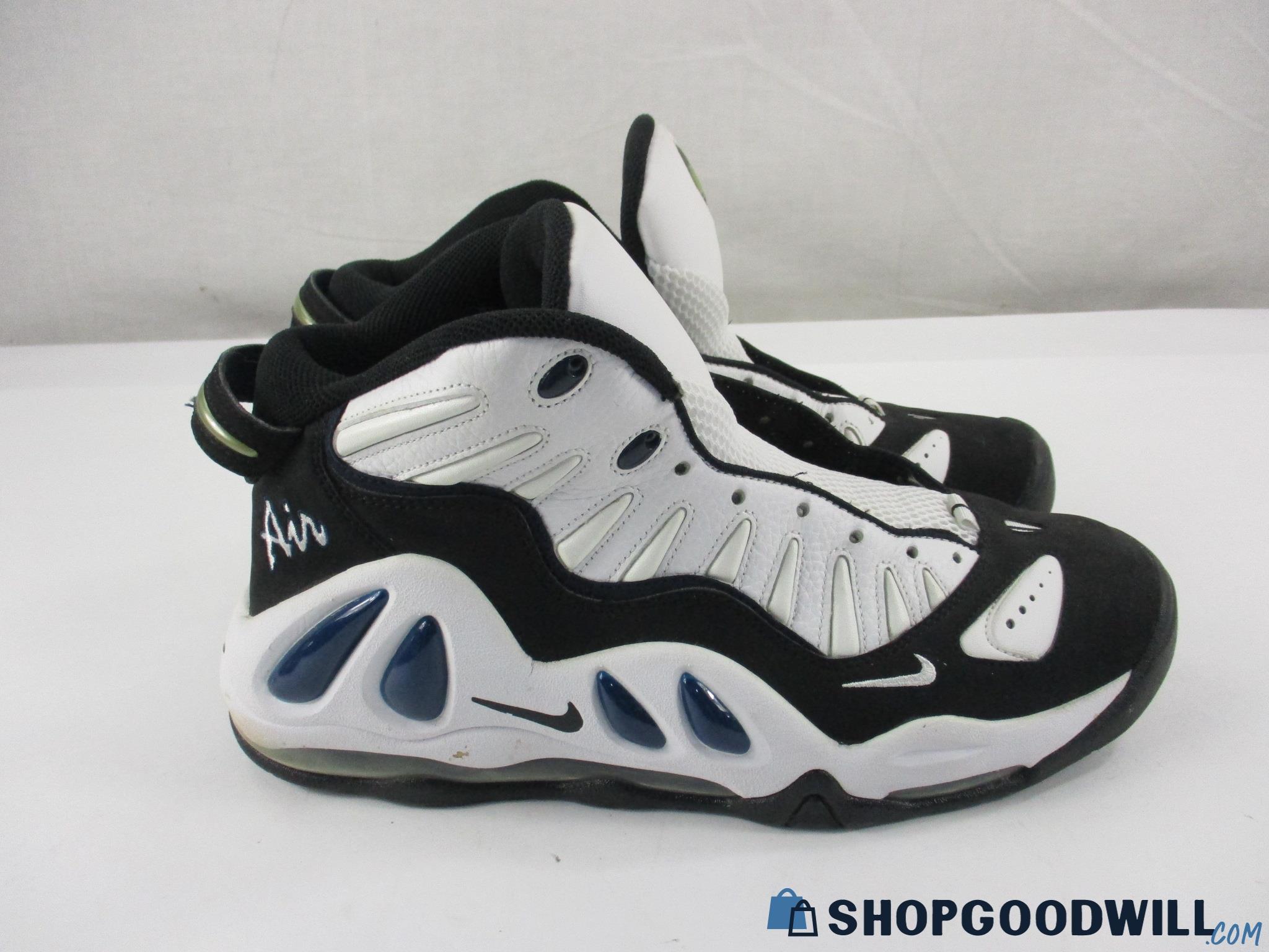 Nike Air Max Uptempo 97 White Black College Navy Sneakers Men's 11 ...