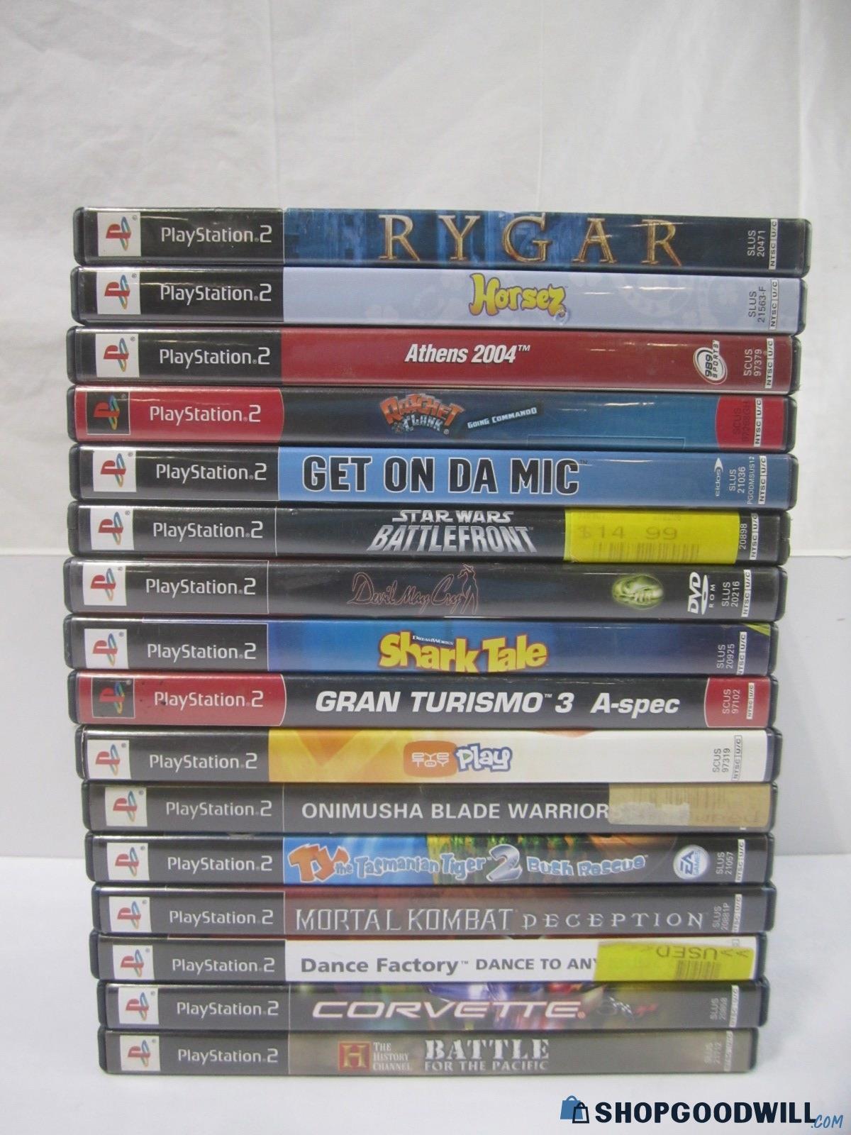 Sony Playstation 2 Ps2 Games - Rygar Star Wars Gt3 Onimusha Mortal ...