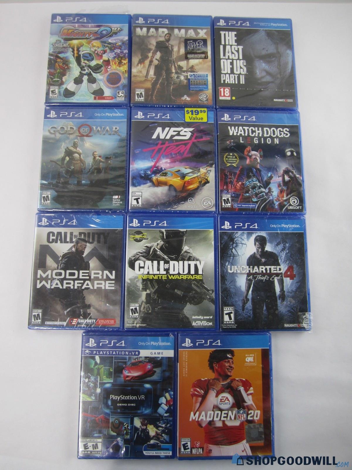 Sony Playstation 4 Ps4 Sealed Games - Mighty No. 9 Mad Max Last Of Us ...