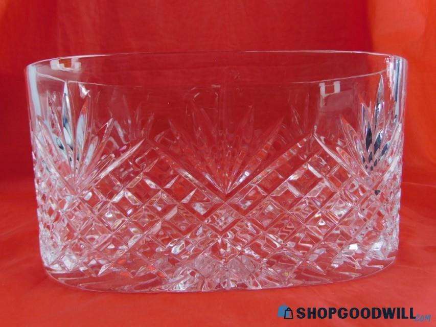 Waterford Crystal Oval Shaped Bowl With Sunburst Cut 