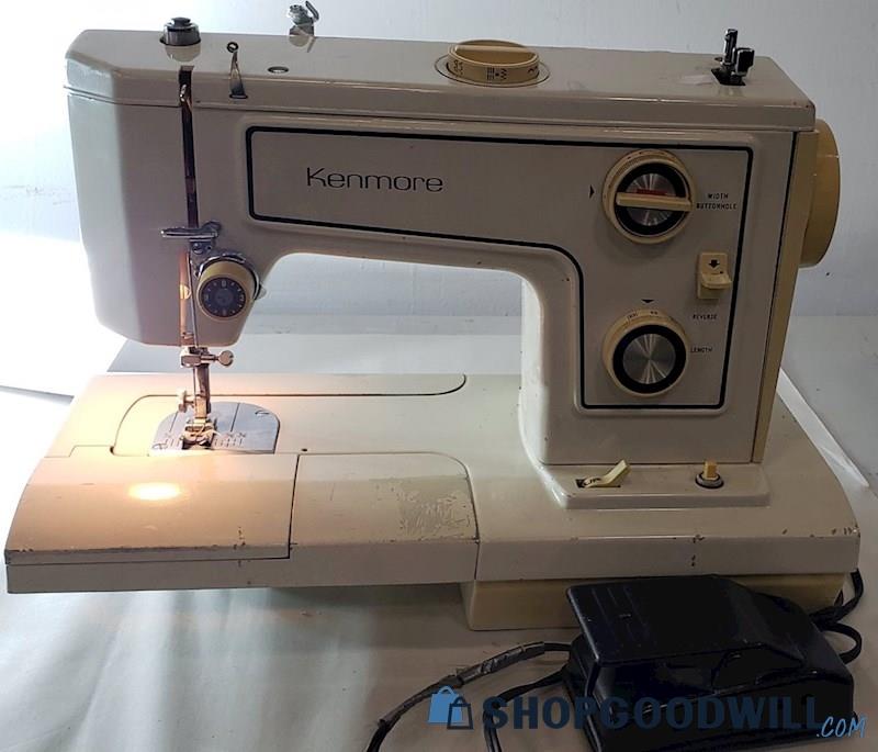 Kenmore Sewing Machine W/peddle Model #148.15600 | ShopGoodwill.com