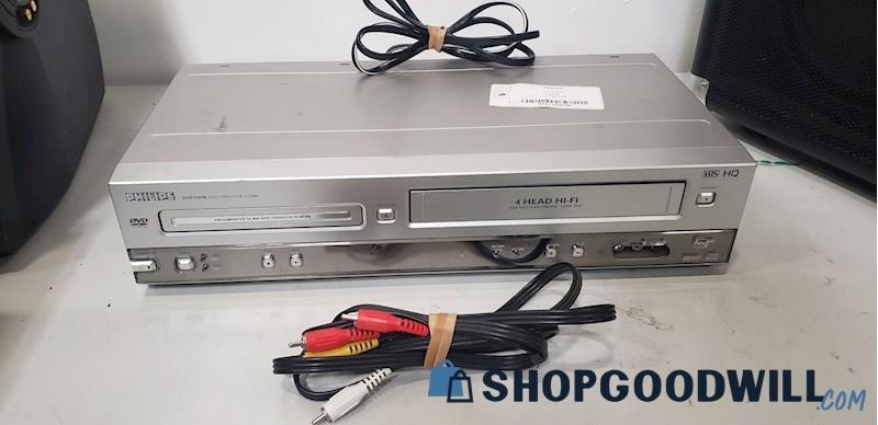 Philips Dvd750vr/17 Dvd Video / Vcr Player Vhs Combo 4 Head Hi-fi ...