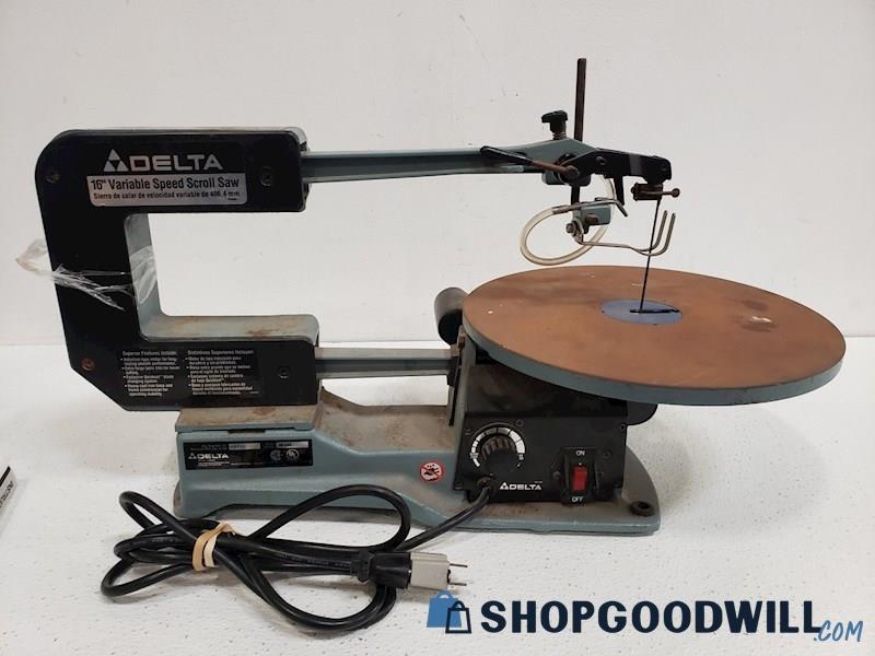 Delta 16 Variable Speed Scroll Saw Model 40 540 Power Tested 0535