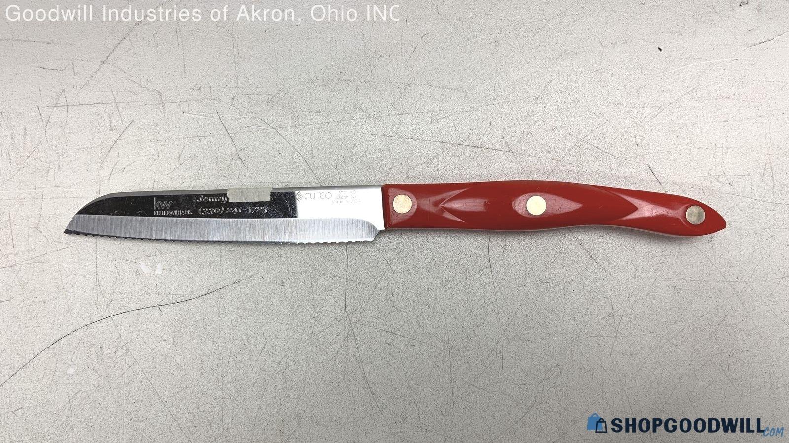 Cutco Knife W Red Handle Cutlery