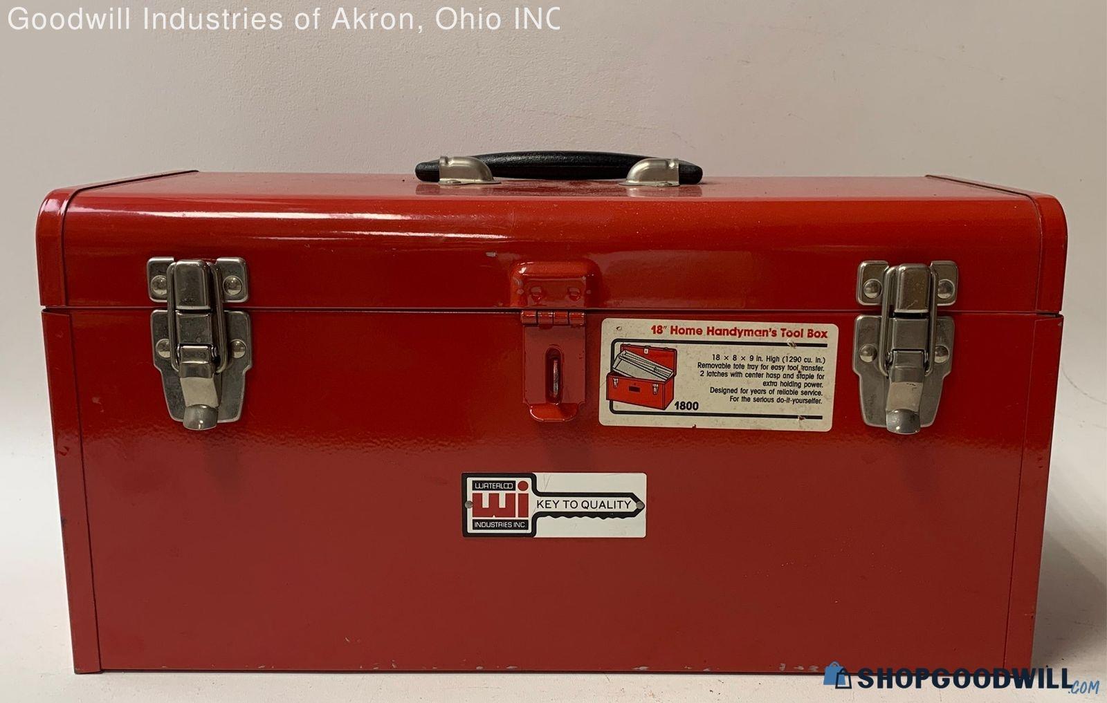 Waterloo Industries Tool Box W/tools Pick Up Only | ShopGoodwill.com