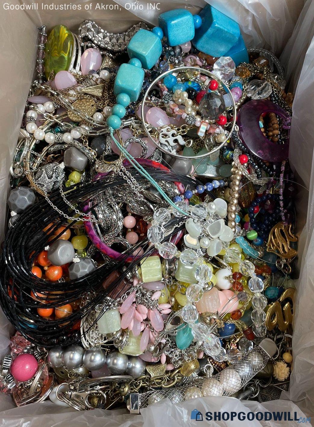 10lbs. Costume Jewelry Grab Bag-resale/gifts/art Projects/fun ...