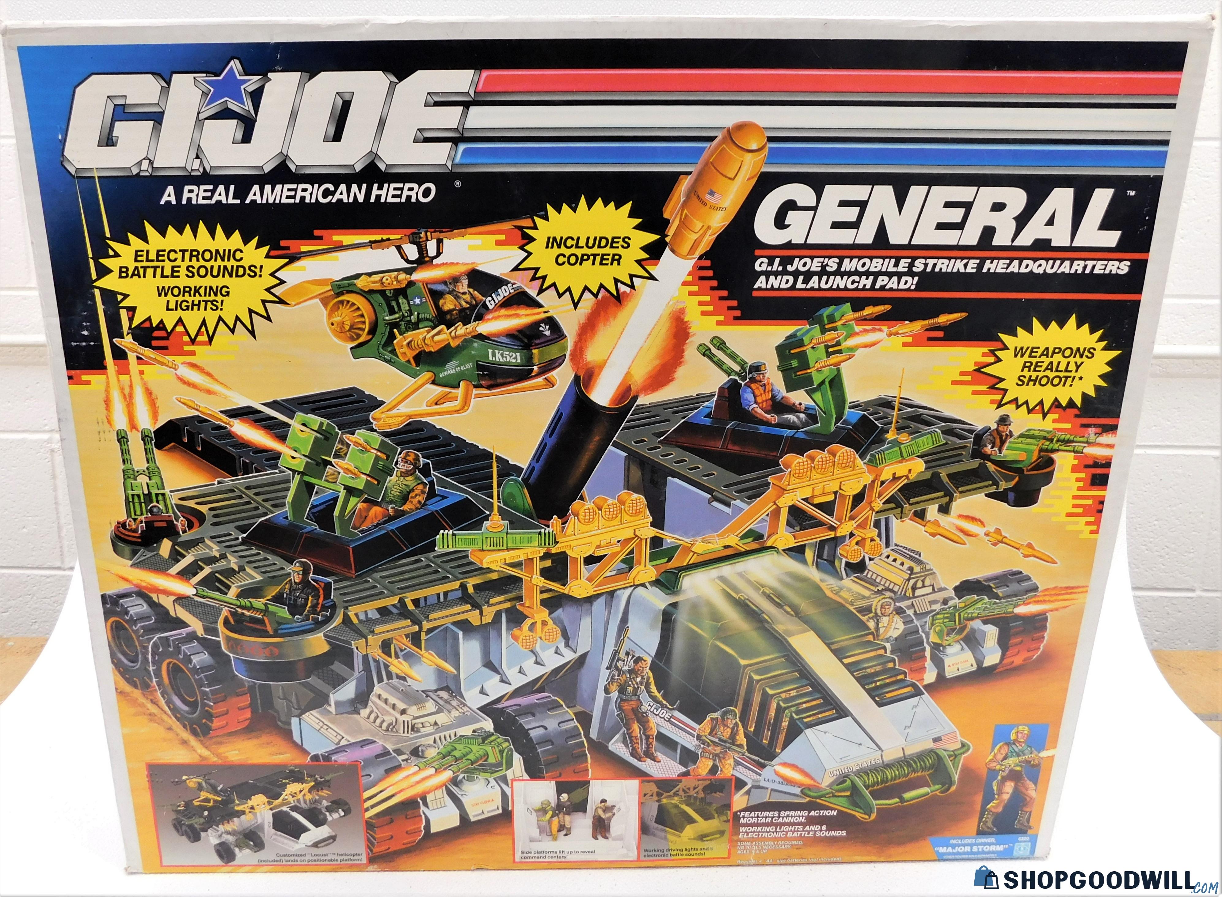 Vintage G.i. Joe General Mobile Headquarters In Original Box 