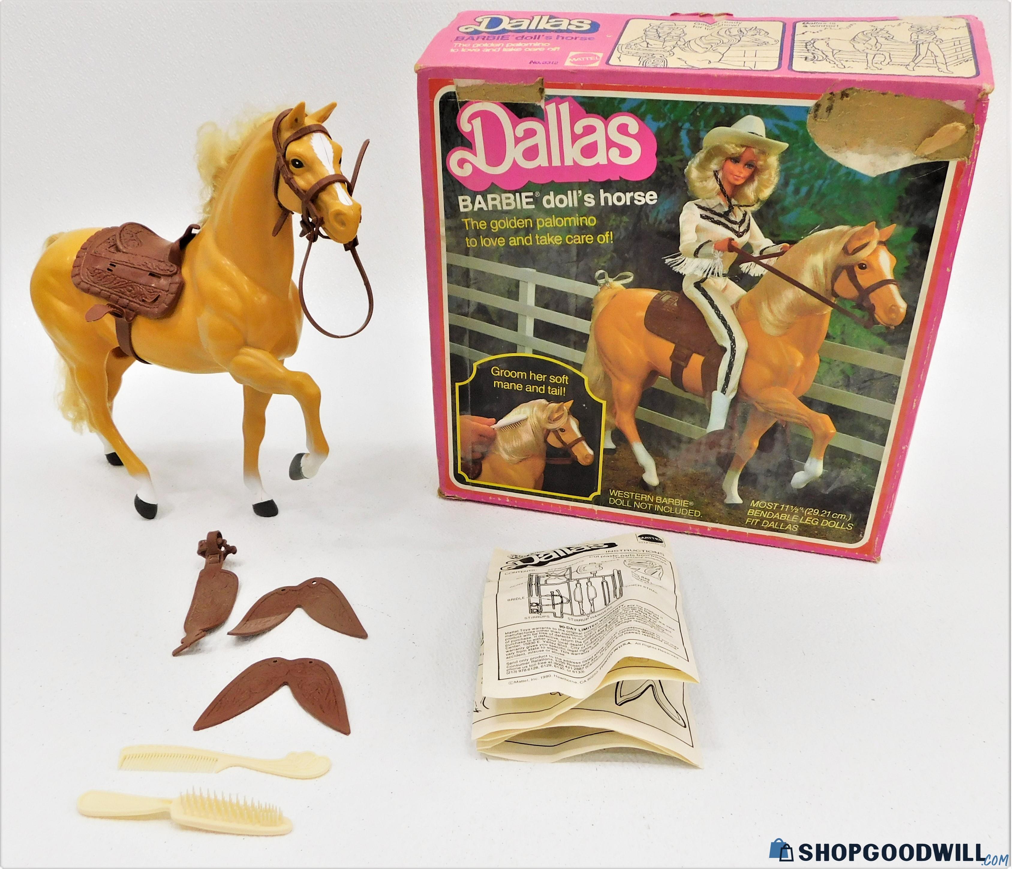 Barbie Dallas Horse 1980 Vintage in Original Box - shopgoodwill.com