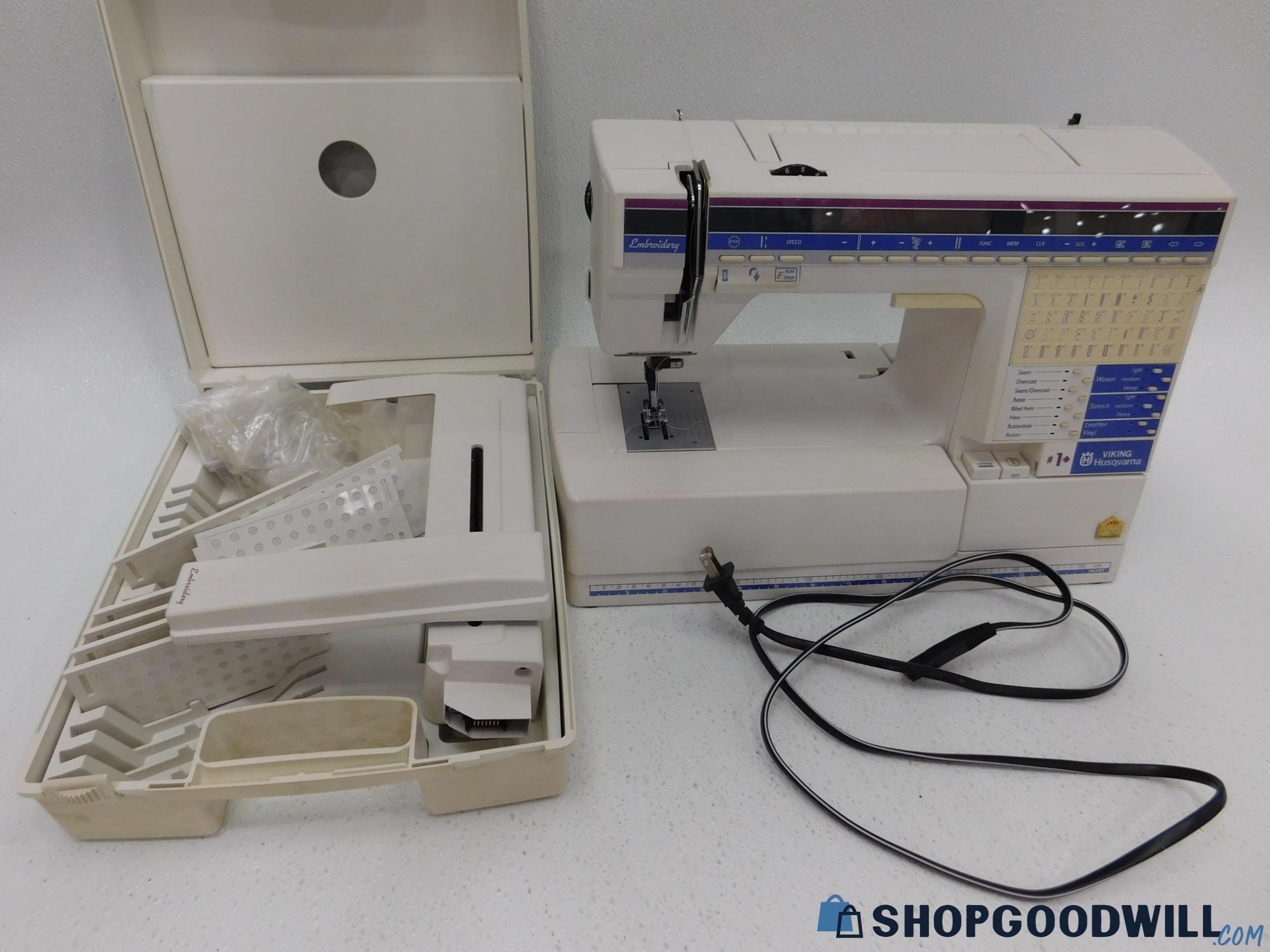 Viking Husqvarna 300 Embroidery Sewing Machine - No Pedal ...