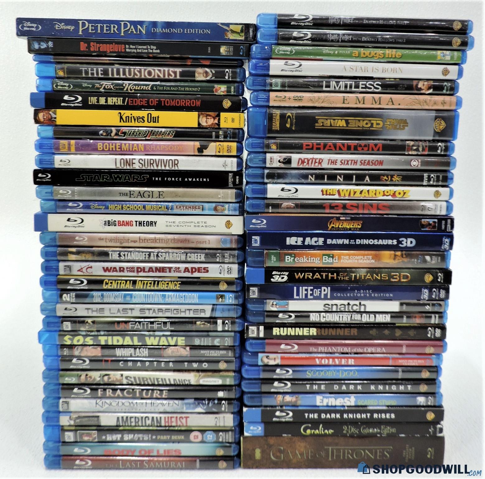 160+ BluRay Movies & TV Show Discs W/Cases - shopgoodwill.com