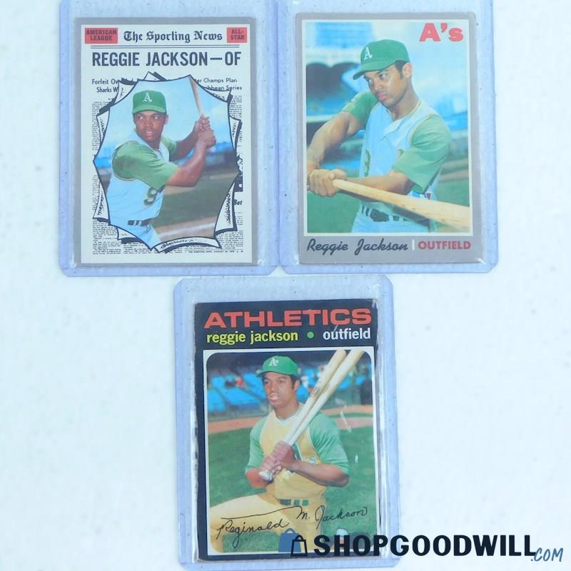 1970-71 Reggie Jackson Topps Baseball Cards Oakland A's 