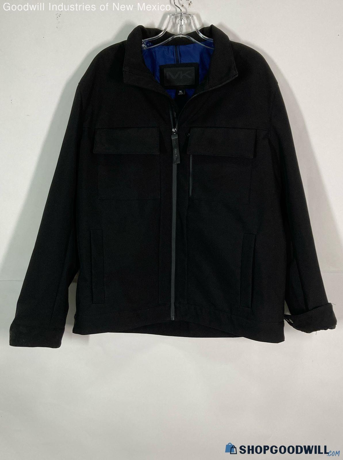 Mens Michael Kors Jacket Black Black Blue Jacket - Size Xl ...