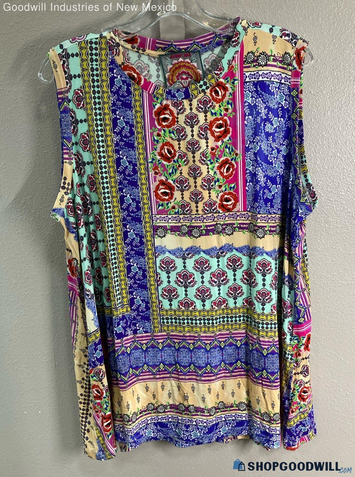 Johnny Was Multicolor Tank Top - Size 1x | ShopGoodwill.com