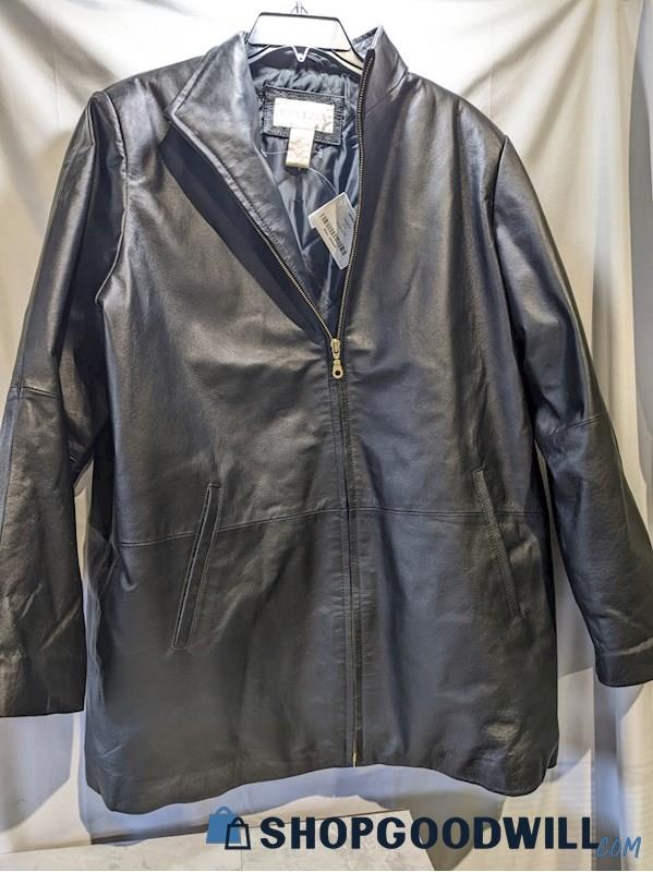 Venezia Leather Jacket Size 16W - shopgoodwill.com