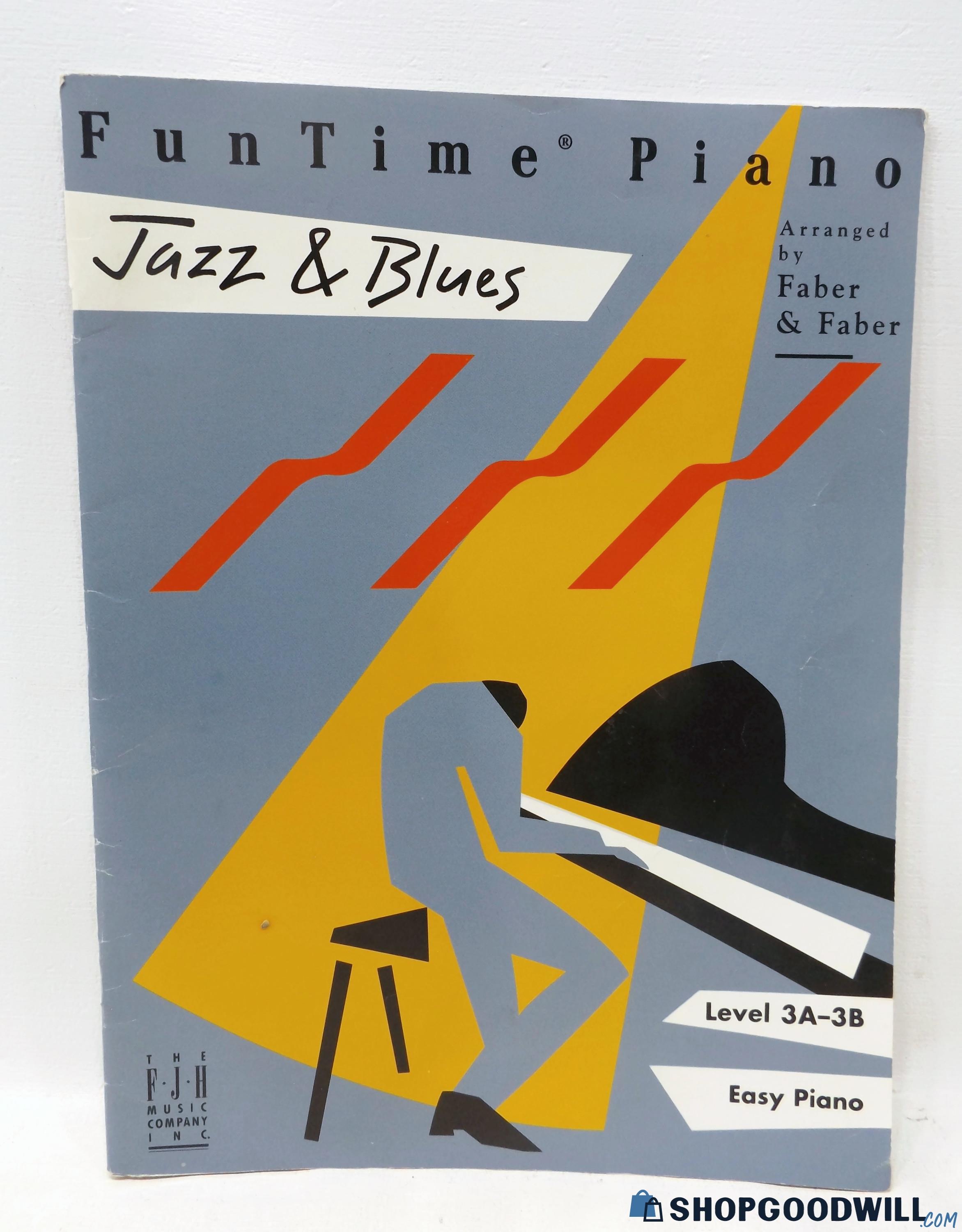 Funtime Piano Jazz & Blues Arranged By Faber & Faber Level 3a-3b Easy ...