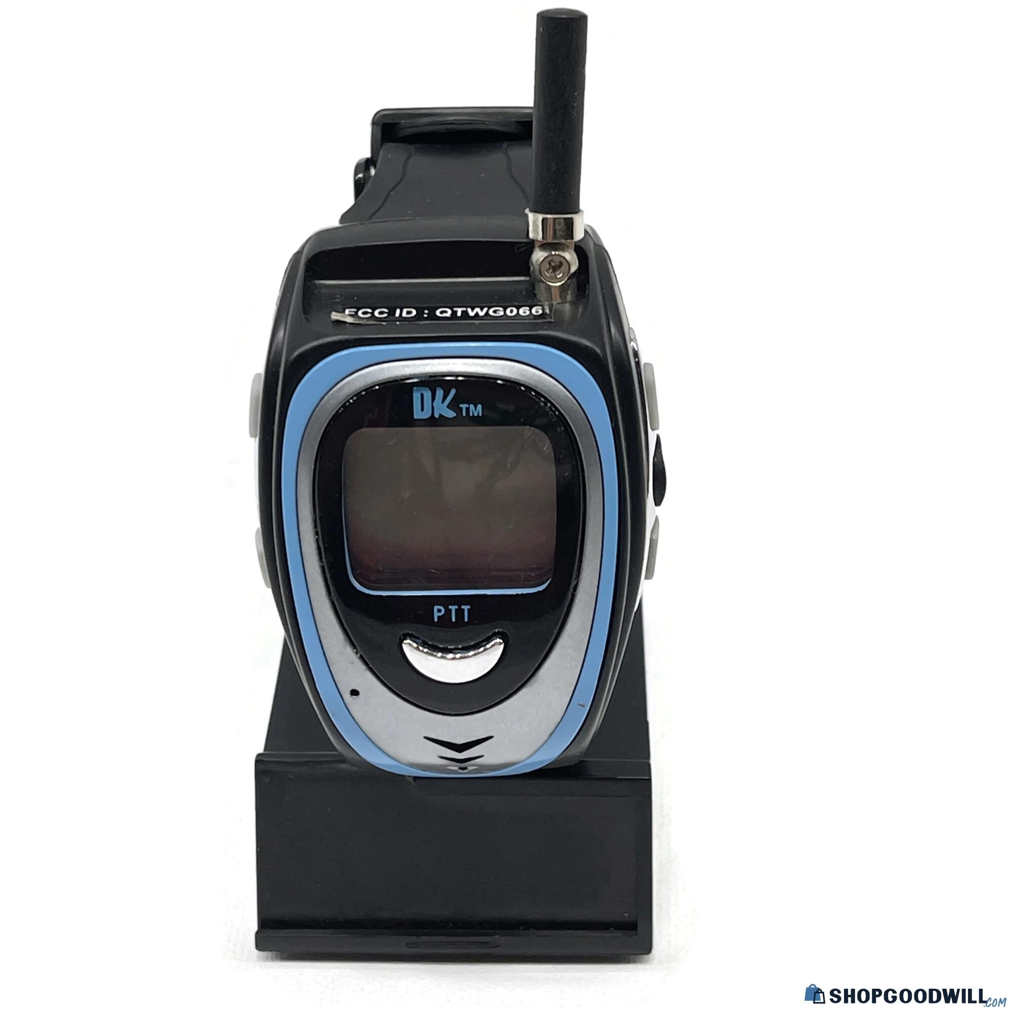 DK PTT Walkie Talkie Wrist Watch FCC ID QTWG066 - shopgoodwill.com