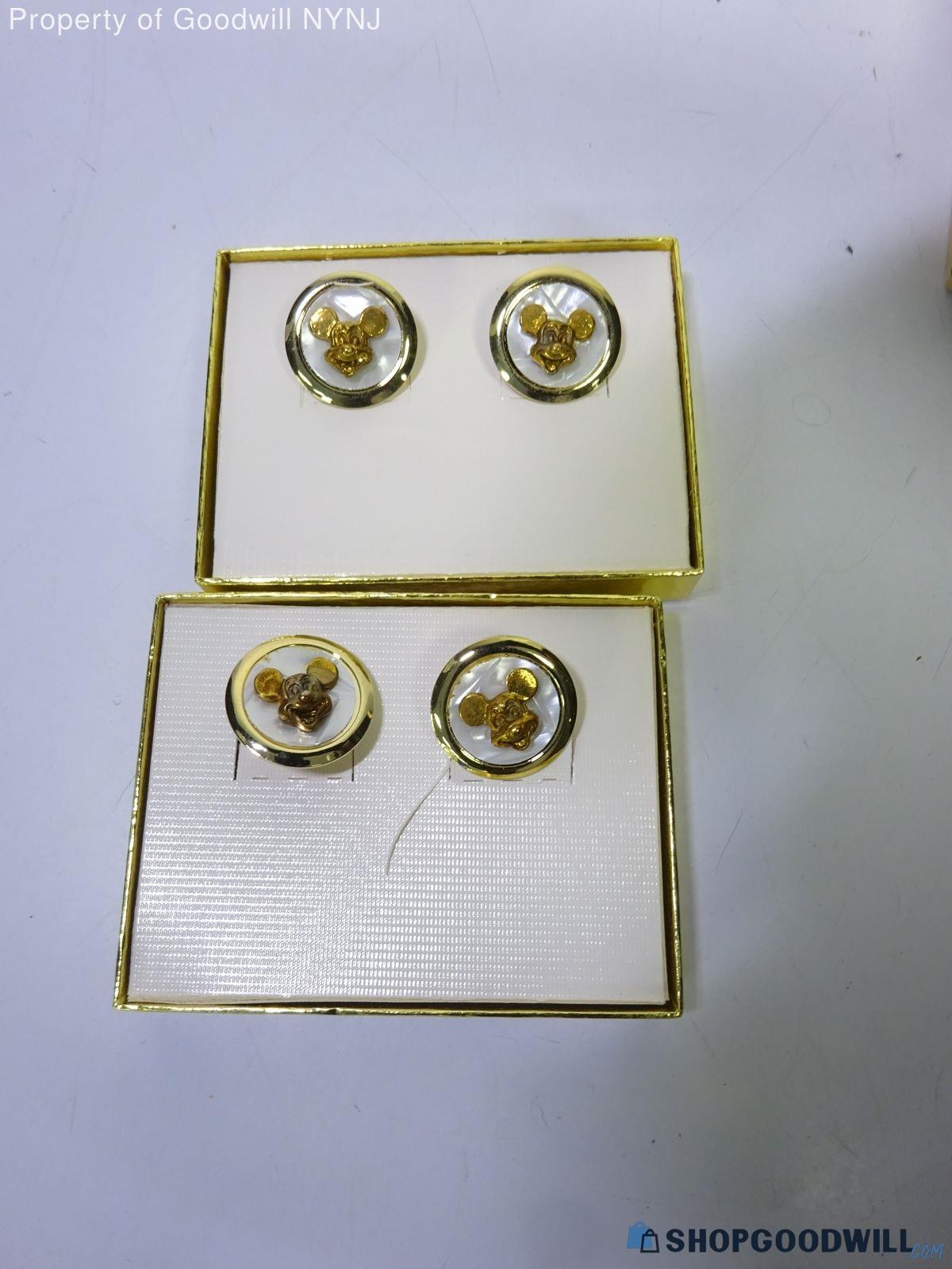 Mickey Mouse Cuff Links-set Of (2) | ShopGoodwill.com