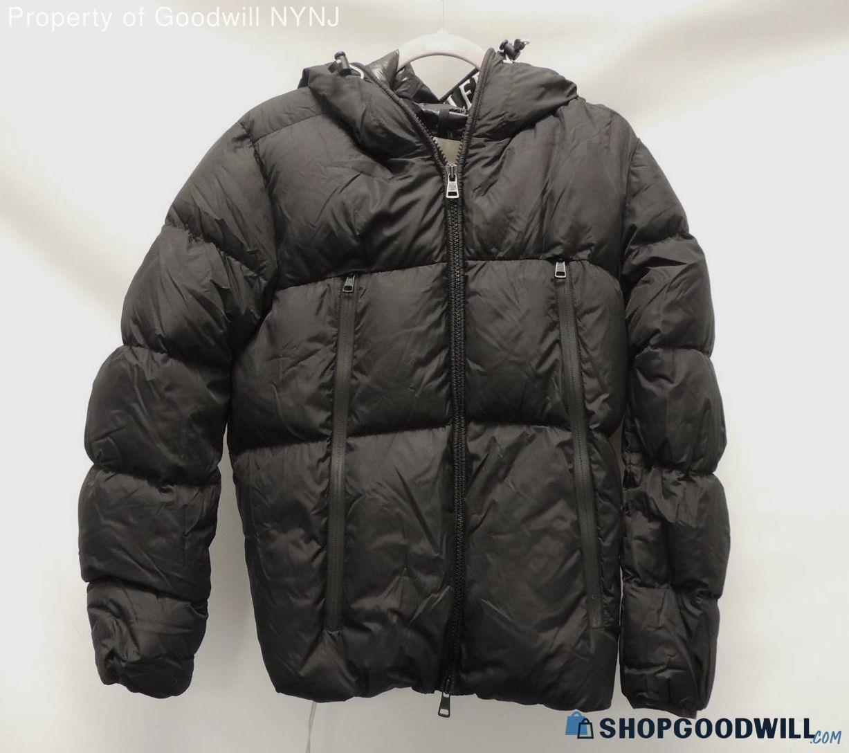 Moncler Women's Black Nylon Zip Up Puffer Coat Size 3 W/ Coa ...