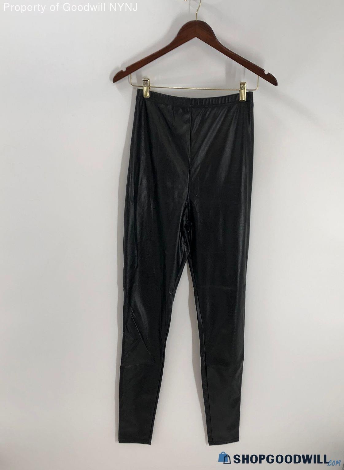 Asos Design Women's Faux Leather Pants-black Sz 6 | ShopGoodwill.com