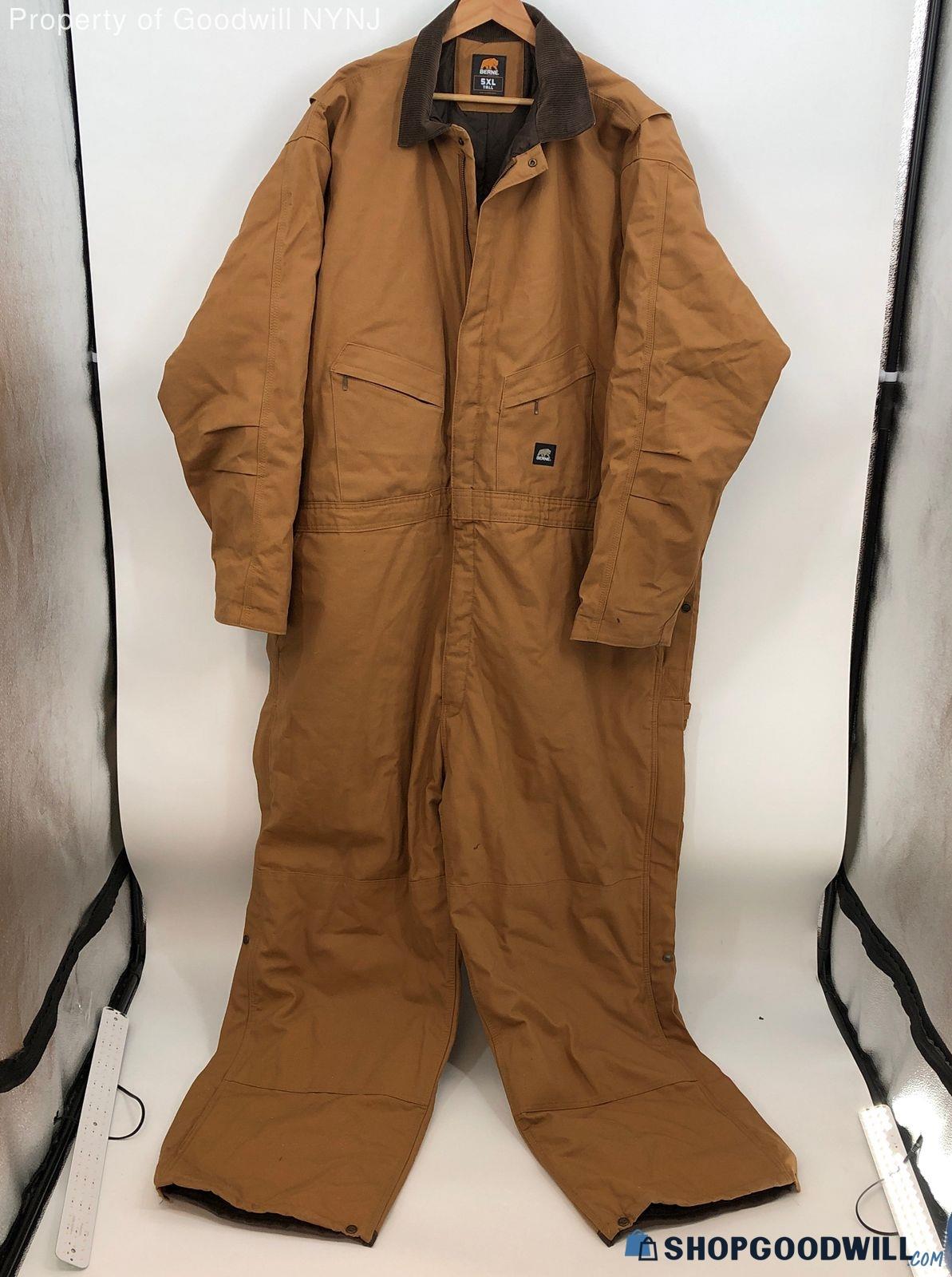 Berne Men's Insulated Coveralls-tan-sz 5xl | ShopGoodwill.com