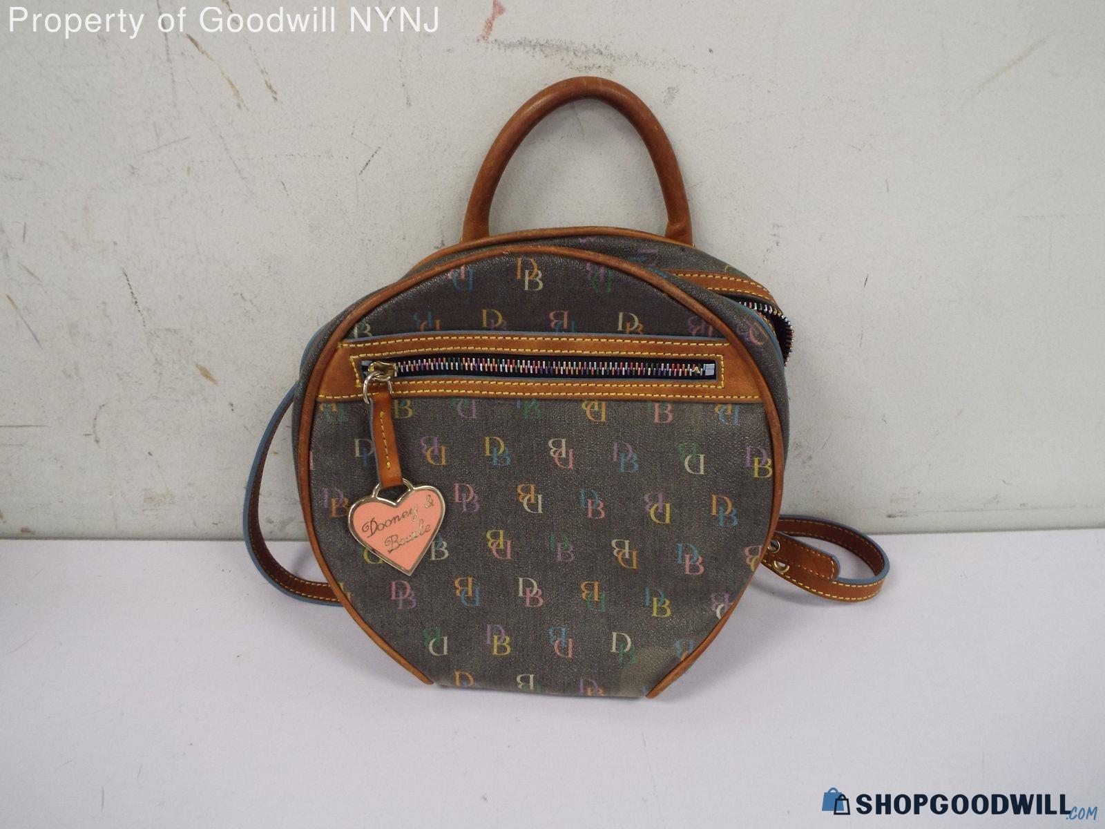 Dooney & Bourke Round Multli Monogram Crossbody Bag | ShopGoodwill.com