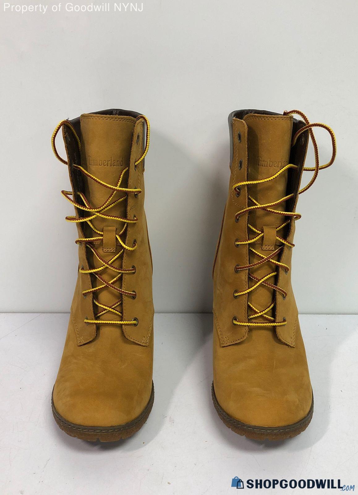 Timberland Women's Heeled Boots-chestnut Sz 9 | ShopGoodwill.com