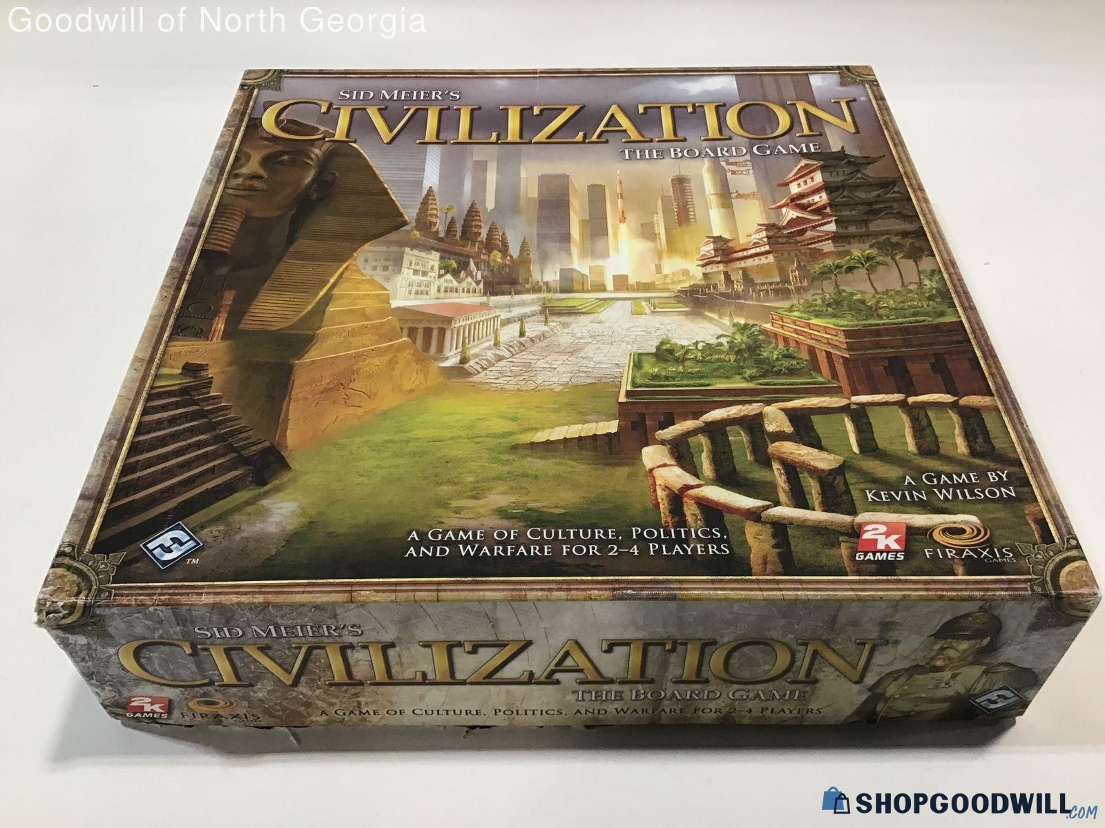 2010 Sid Meiers Civilization Board Game Open Box 1213