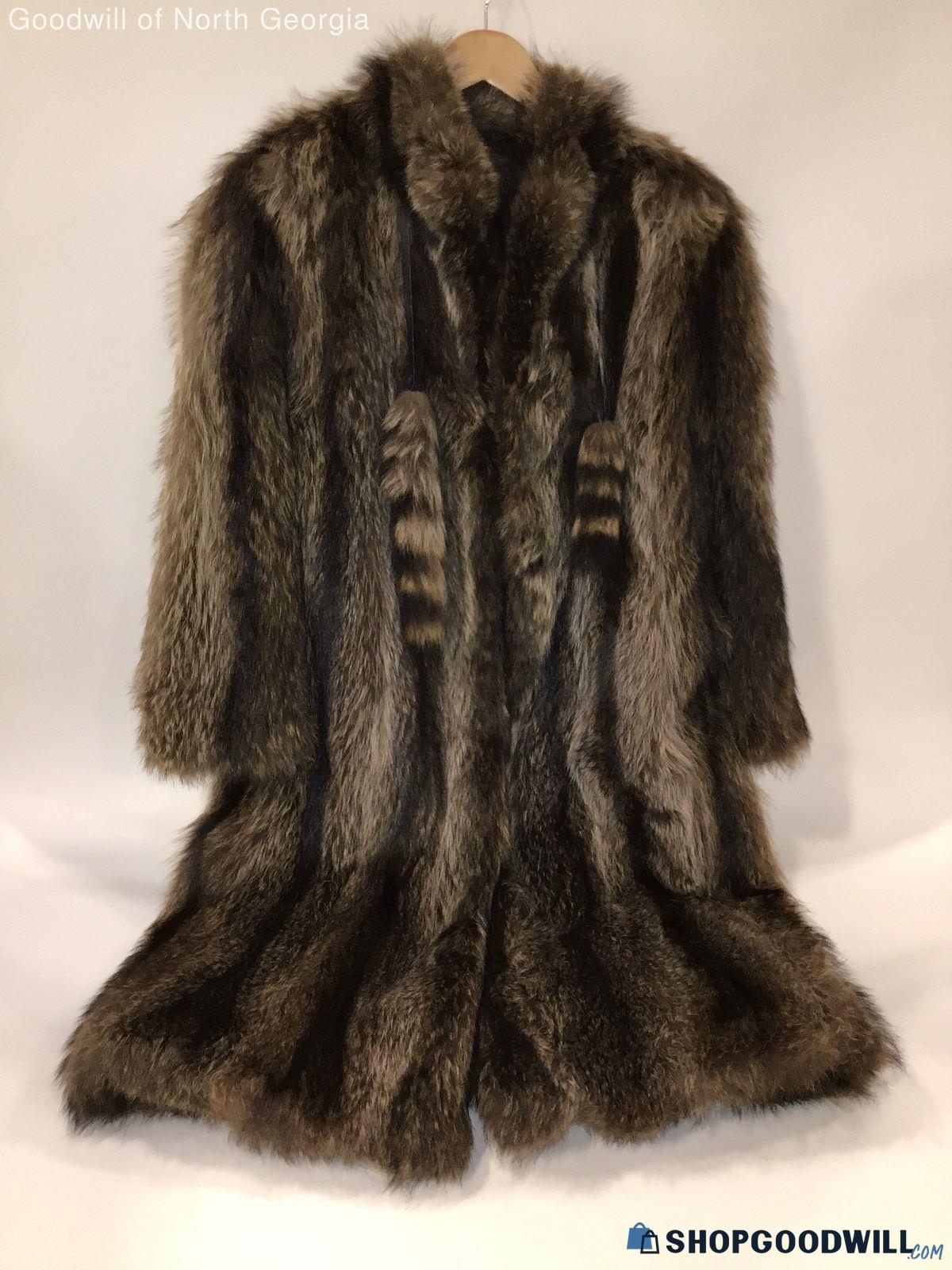 Vintage Emilio Gucci Women's Raccoon Fur Coat-Approx. Women's Size ...