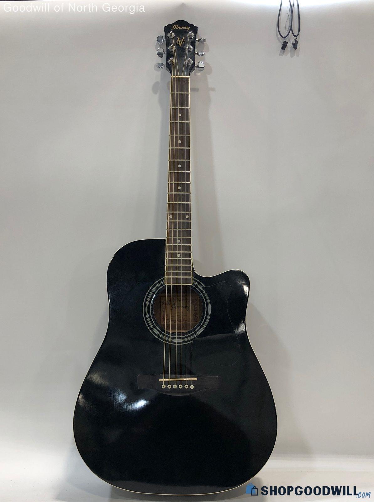 Ibanez Acoustic/electric Guitar V70ce Bk | ShopGoodwill.com