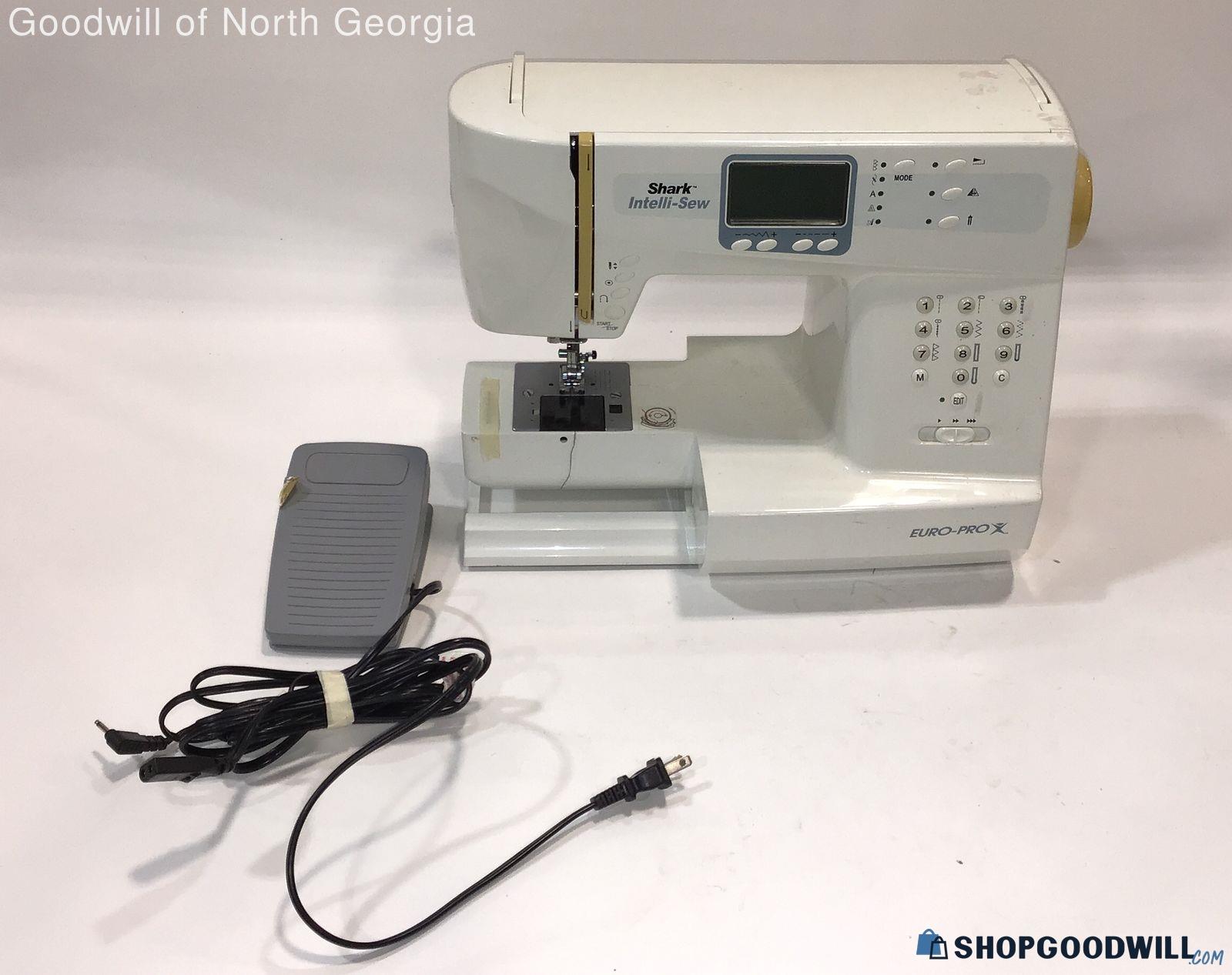 Shark Intellisew Euro Pro X Sewing Machine Model No. 9110 (Powers On