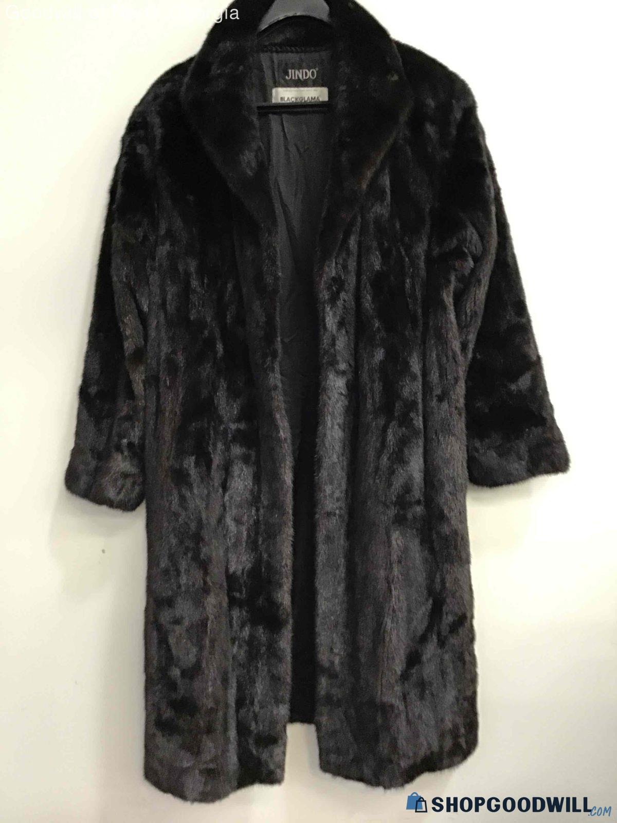 Jindo BlackGlama Mink Coat-APPROXIMATELY Women's Size Extra-Large-1X ...