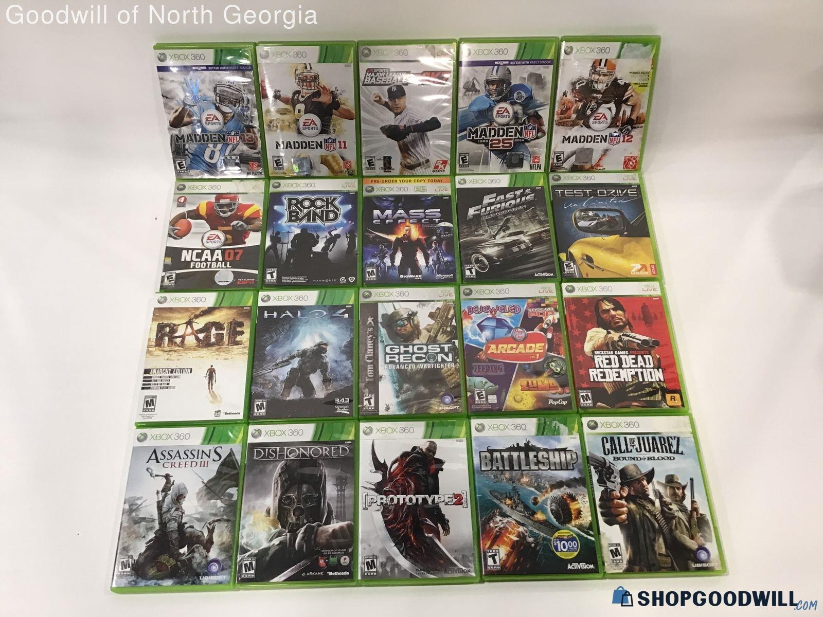 20 Xbox 360 Game Bundle Box | ShopGoodwill.com