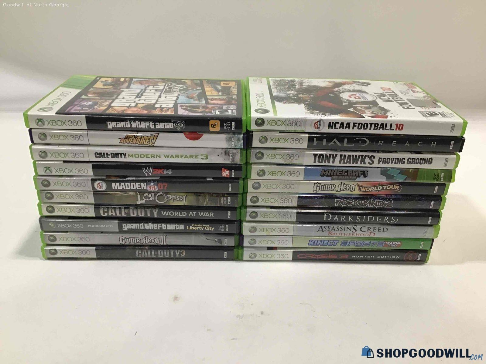 20 Microsoft Xbox 360 Games - shopgoodwill.com