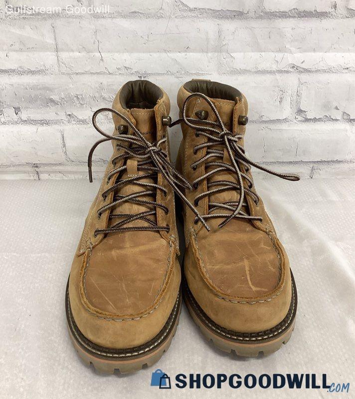 Eddie Bauer Mens Severson Brown Leather Lace Up Hiking Combat Boots ...