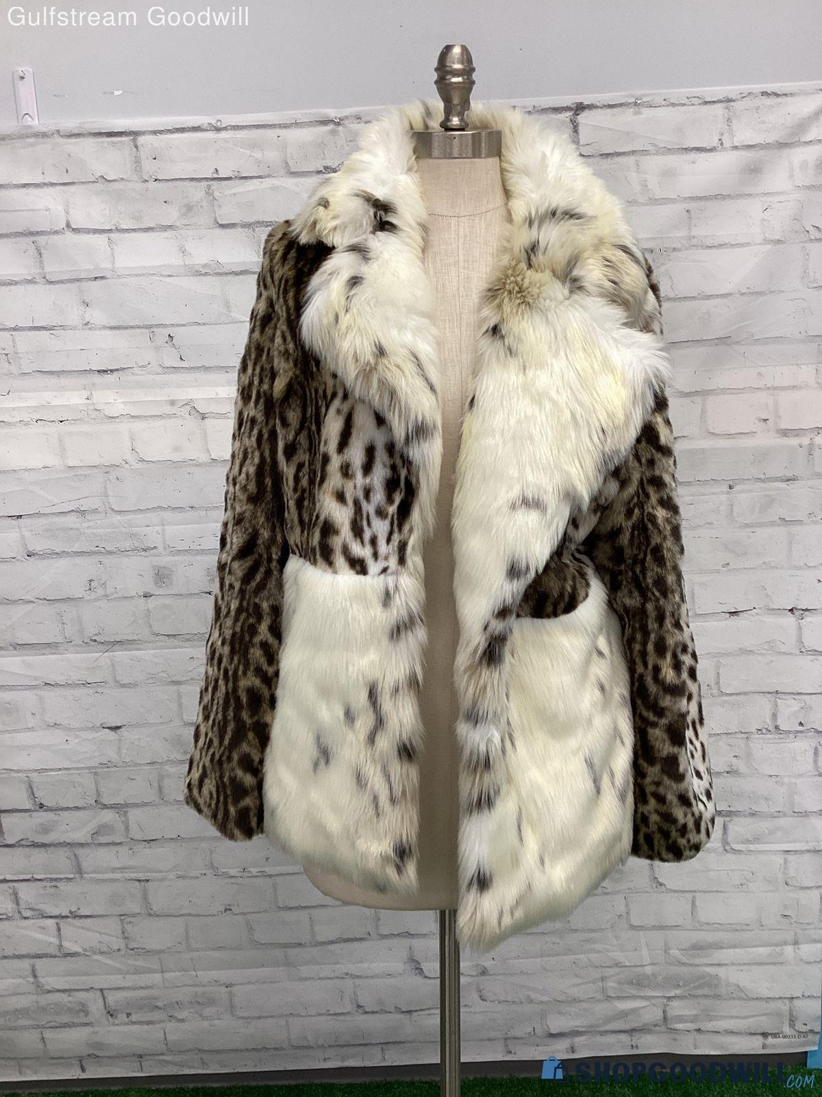 Donna Salyers Fabulous Furs Womens Multicolor Faux Fur Open Front ...