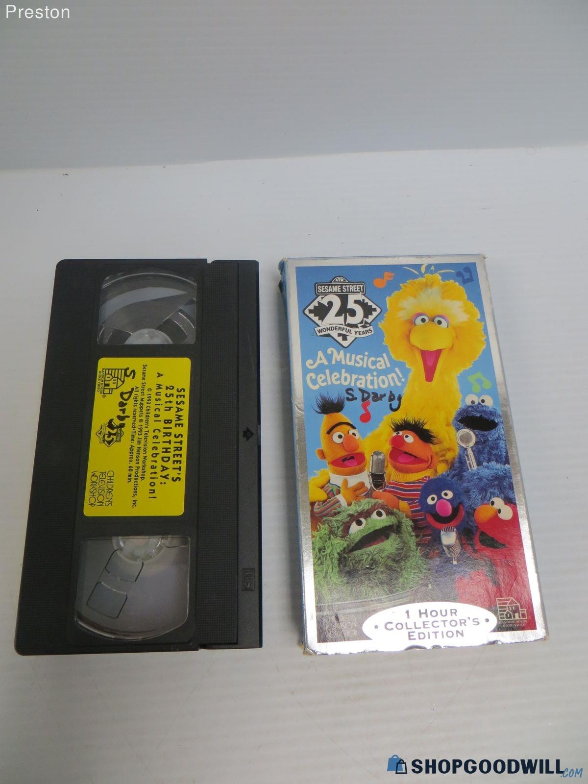 Sesame Street 25th Birthday: A Musical Celebration VHS Tape ...