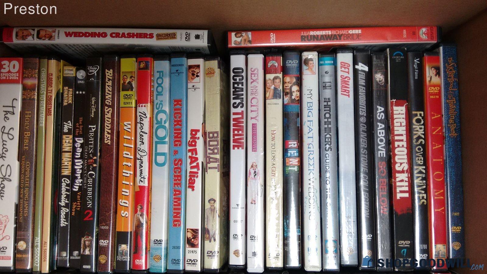 Huge Lot of Mixed Genre DVDs - Over 15 Pounds!!! - shopgoodwill.com