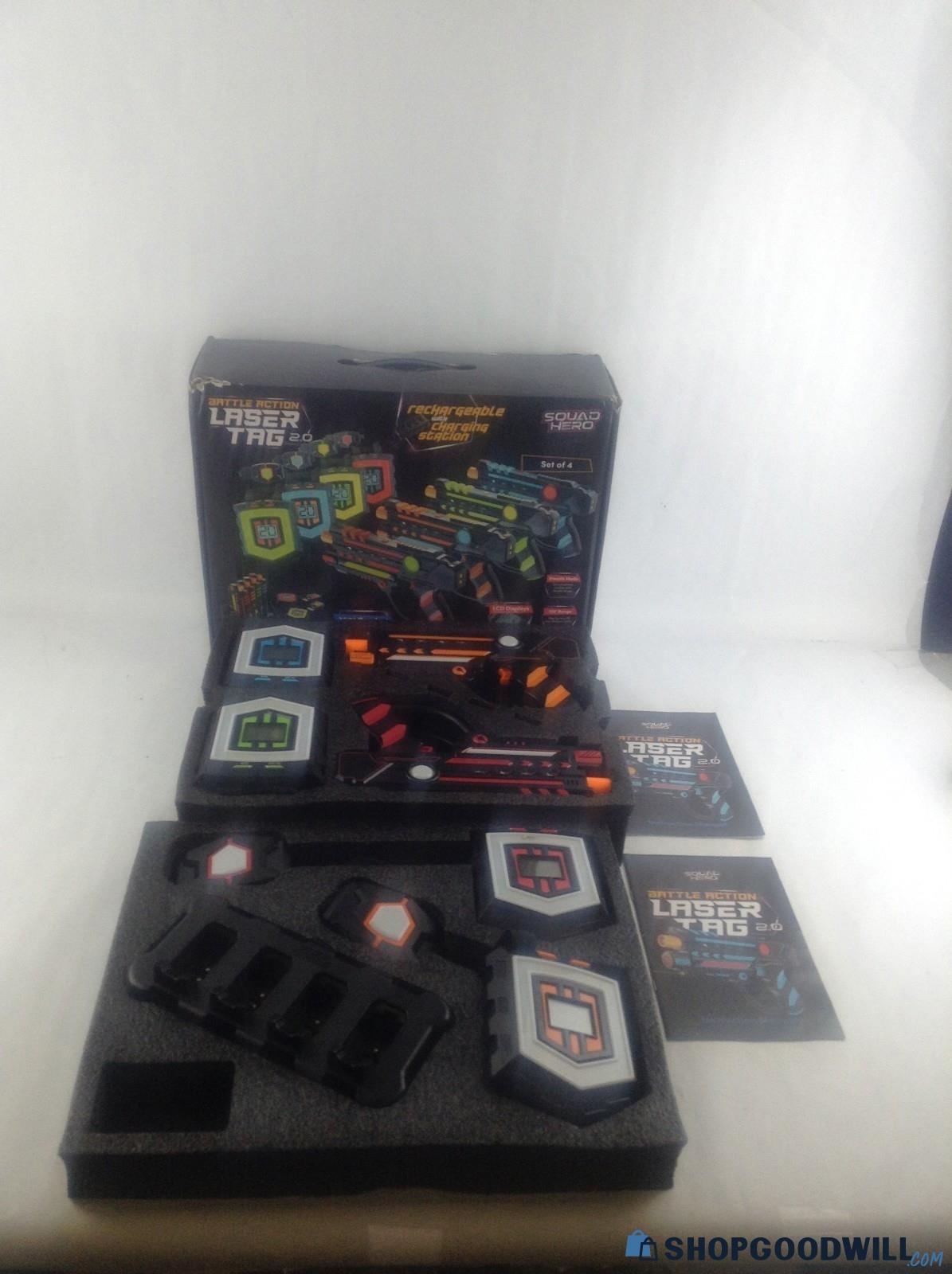 Squad Hero Battle Action Rechargeable Laser Tag Set Of In Original Box Shopgoodwill Com