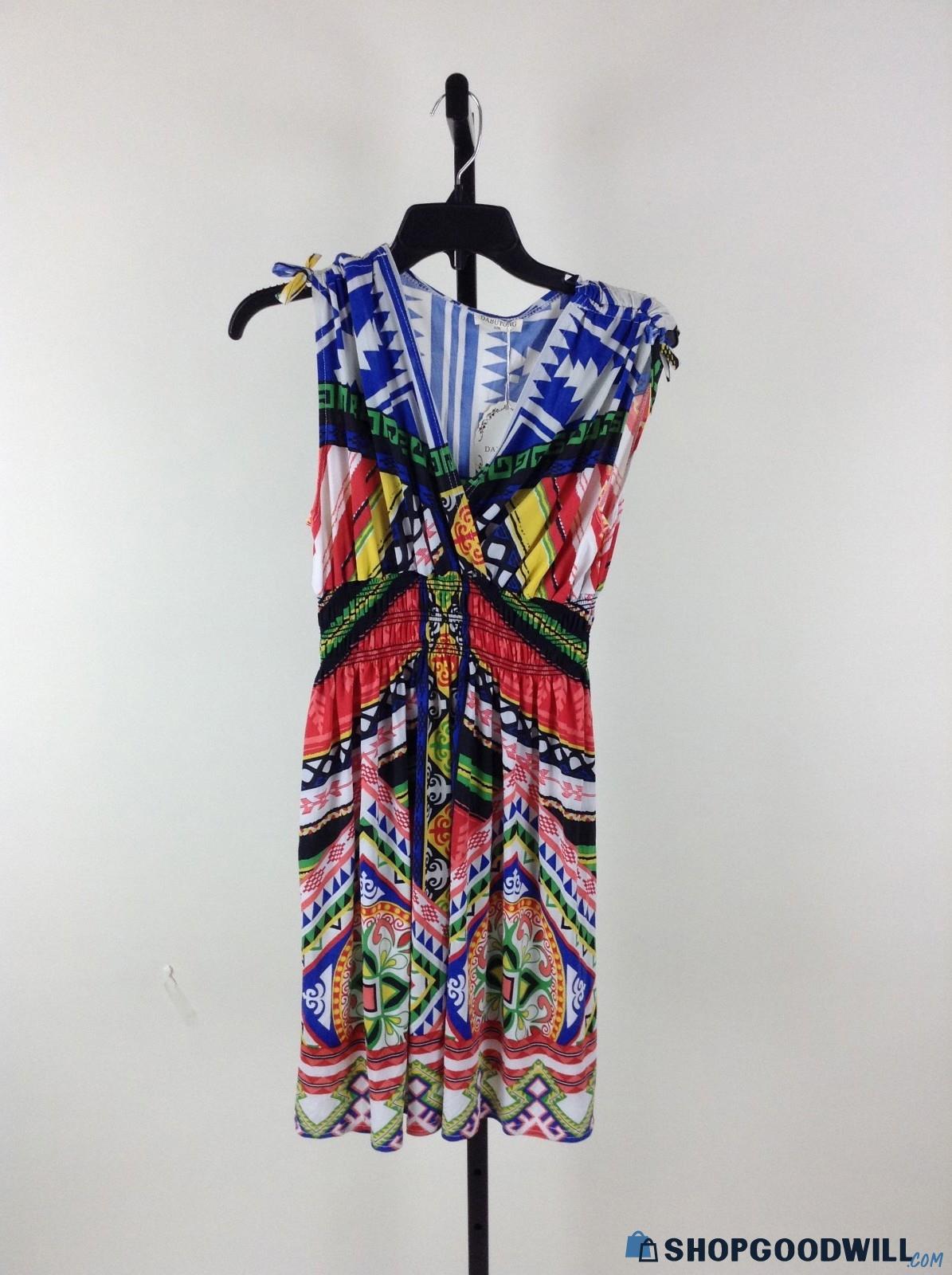 Dabutong Multicolored Women's Dress Size L/XL - shopgoodwill.com