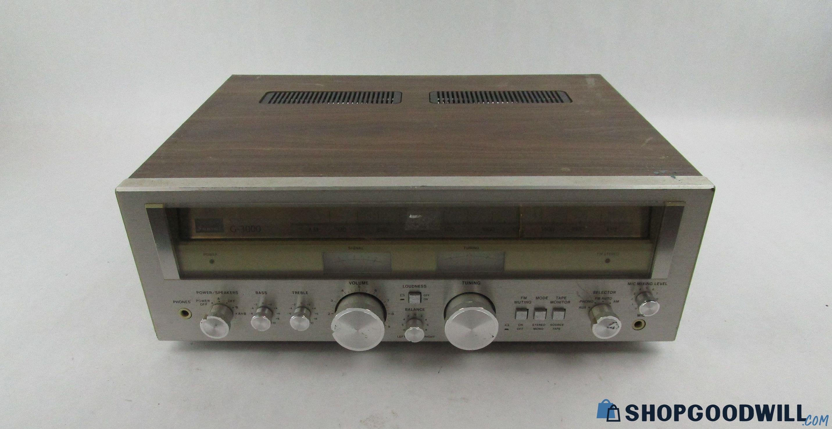 Vintage Sansui G-3000 AM/FM Stereo Receiver - Needs Work - shopgoodwill.com