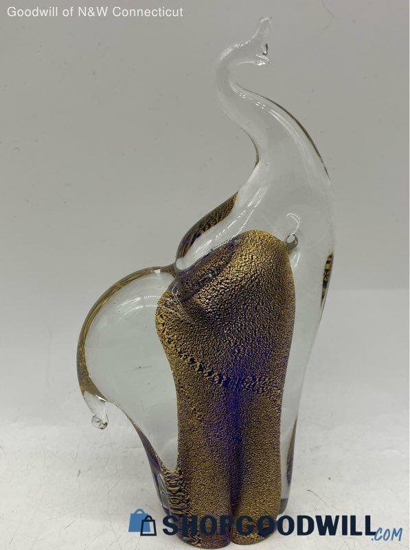 Zane Murano Hand Blown Glass Elephant Sculpture | ShopGoodwill.com