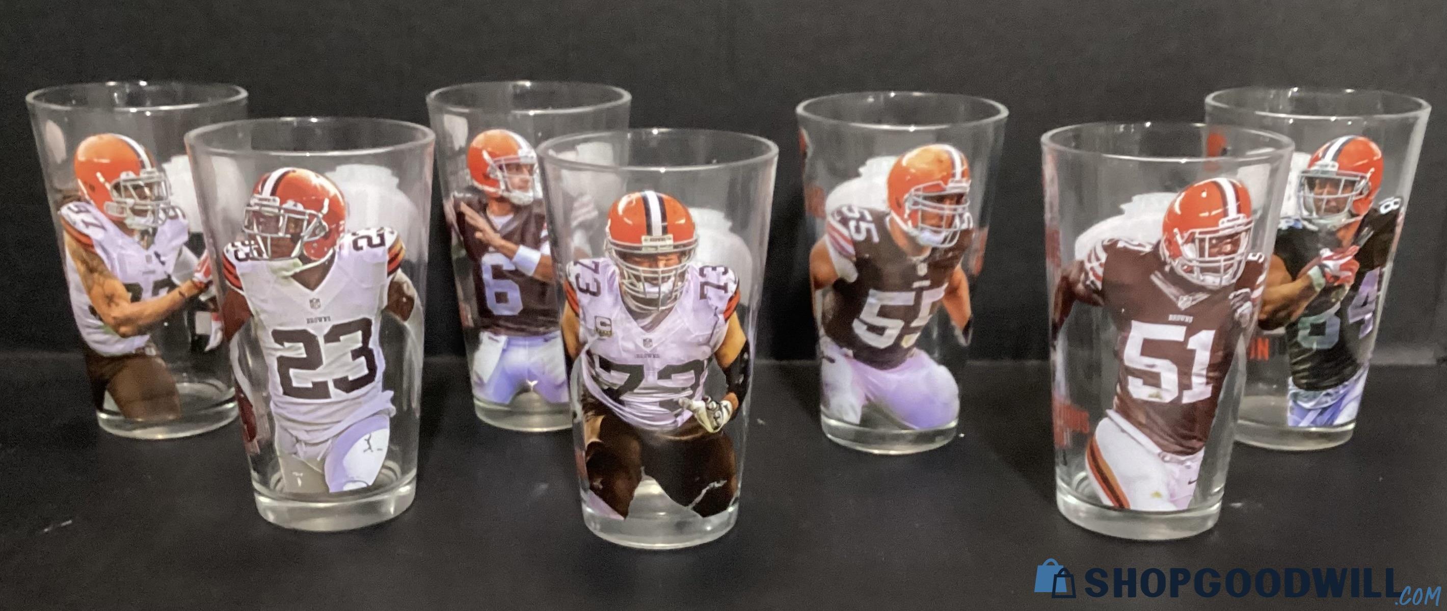 Cleveland Brown Collector Papa John’s Cups 7 Total | ShopGoodwill.com