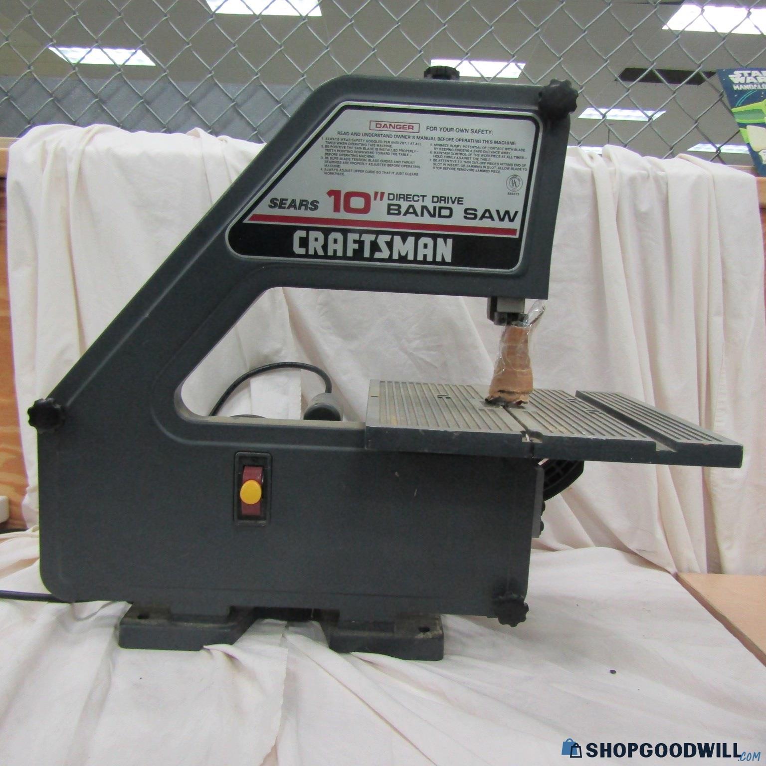 Craftsman 10in. Direct Drive Band Saw - TURNS ON - Local Pickup Only ...