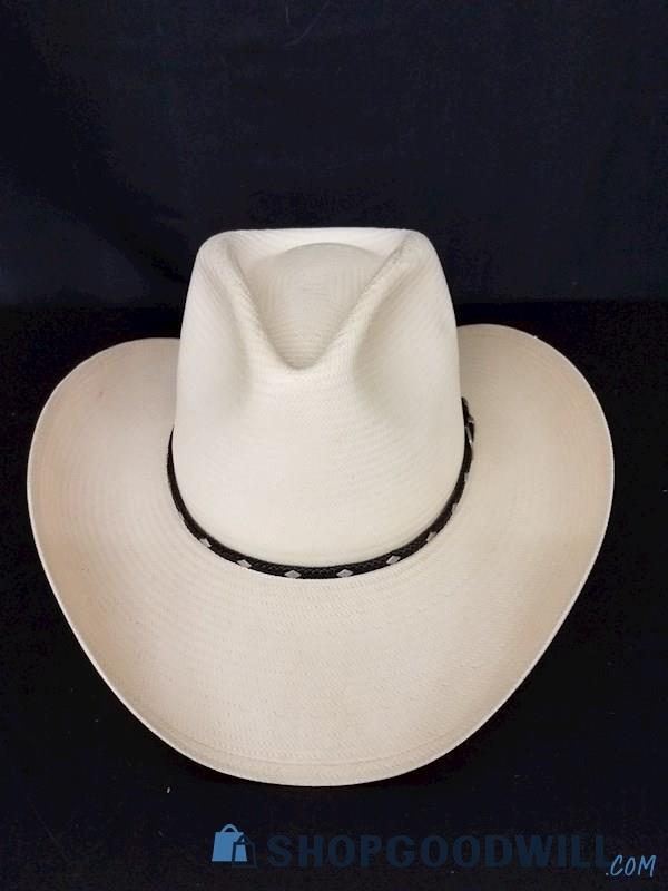 Stetson Diamond Jim Pinch Straw Western Cowboy Hat | ShopGoodwill.com