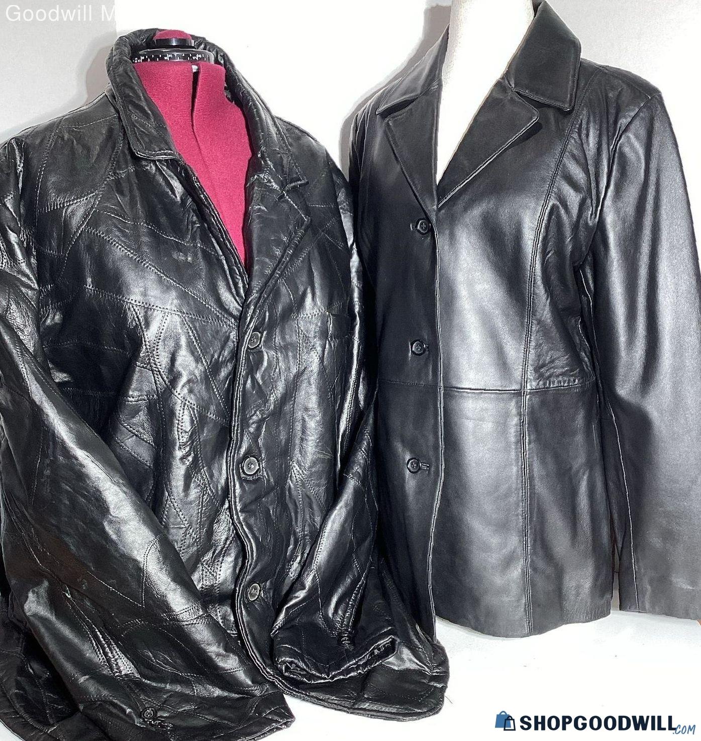 Men's King Size & Women's Studio Works Leather Jacket Set | Size5xl ...