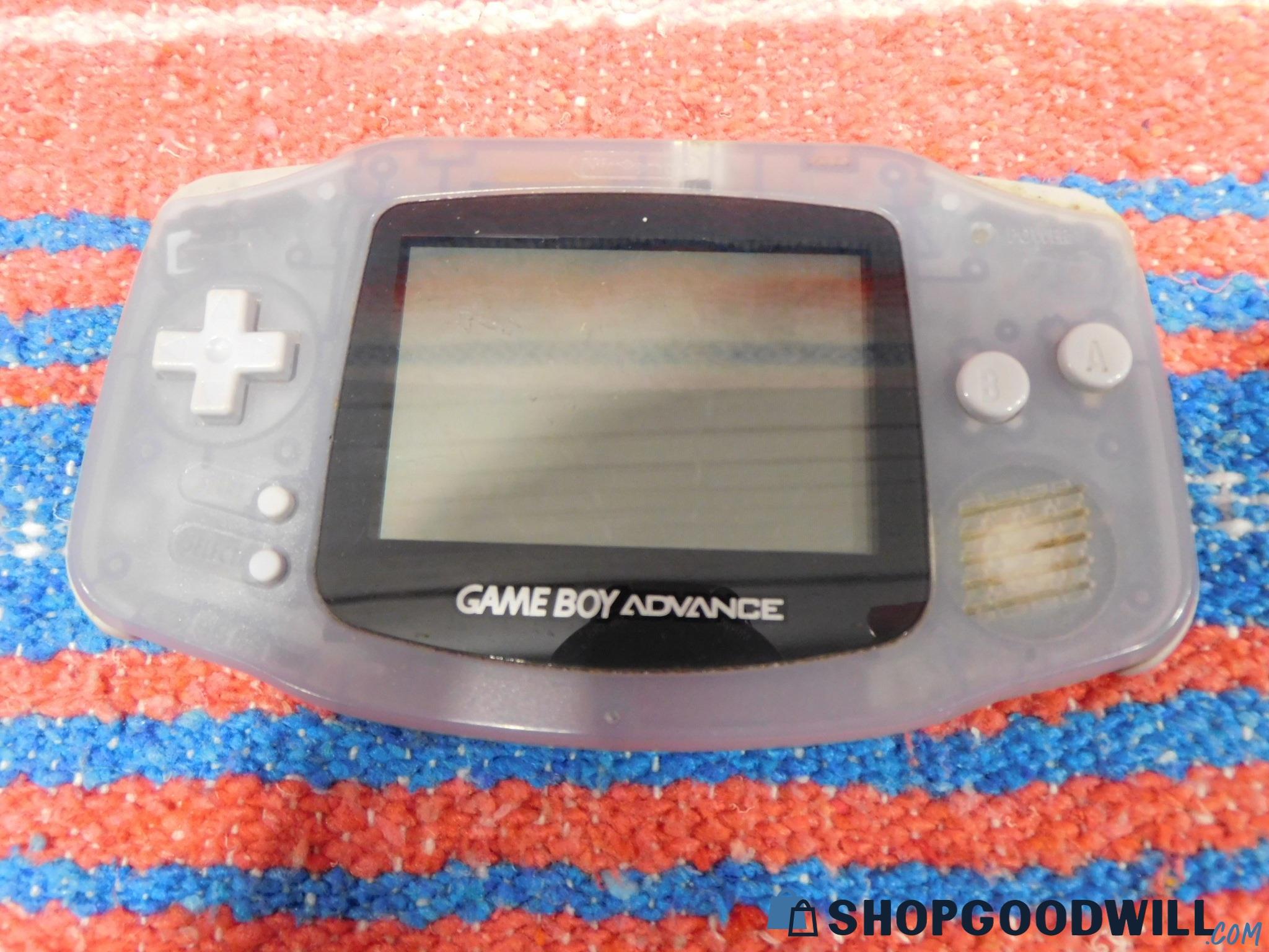 Nintendo Game Boy Advance Glacier Handheld Console | ShopGoodwill.com